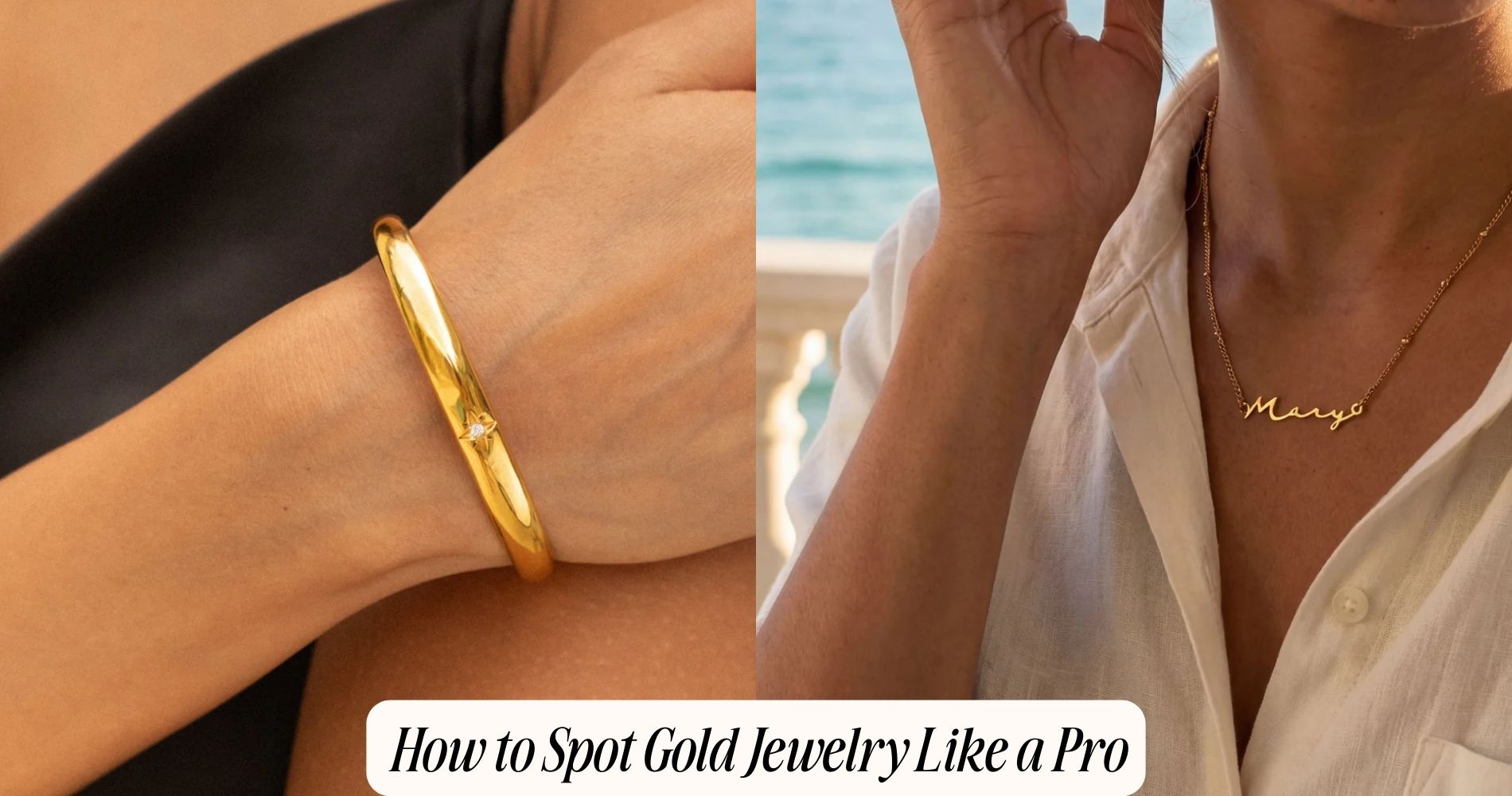 how to spot gold jewelry