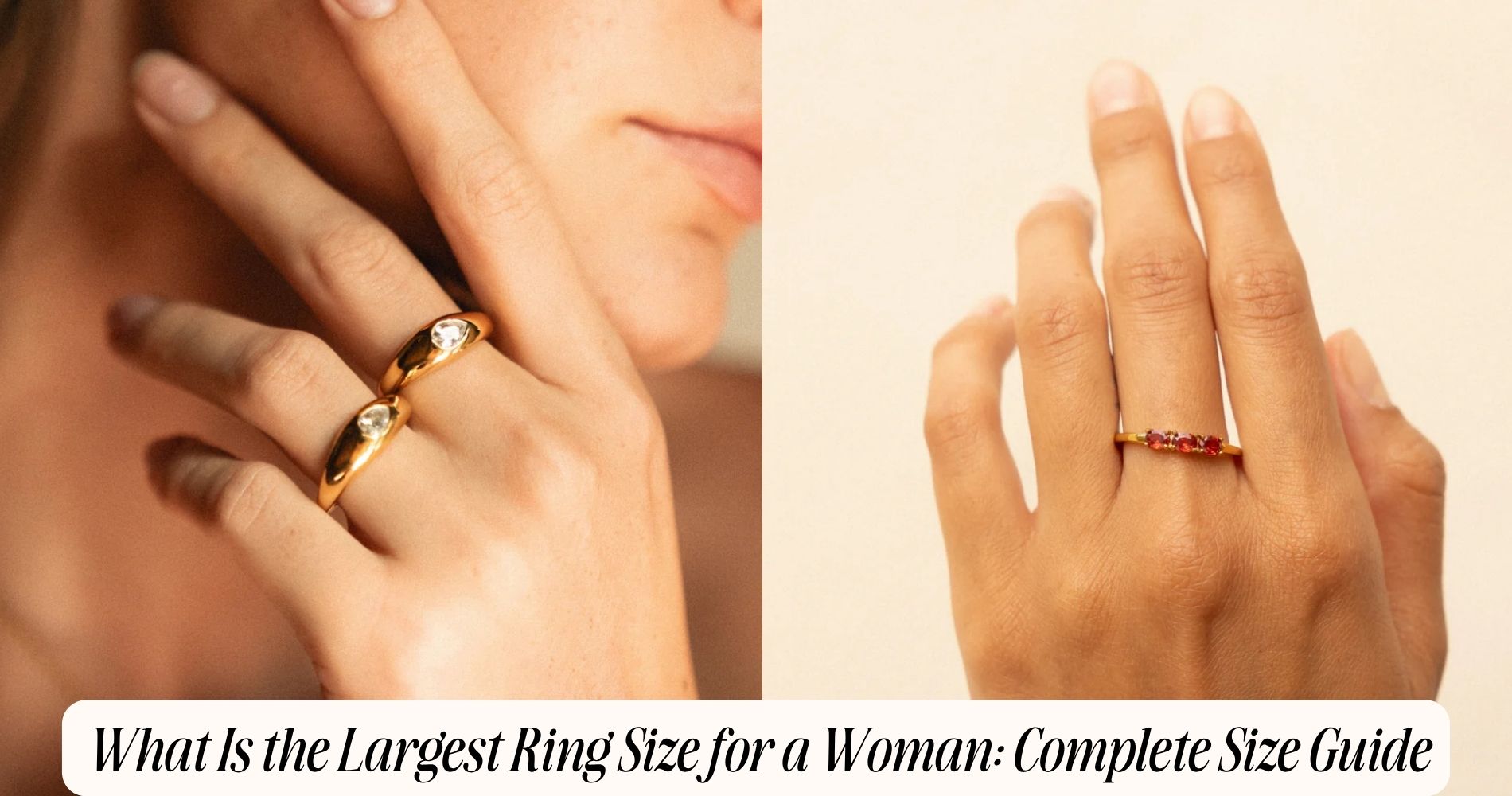 what is the largest ring size for a woman