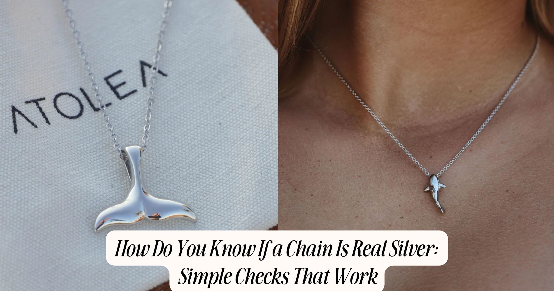 how do you know if a chain is real silver