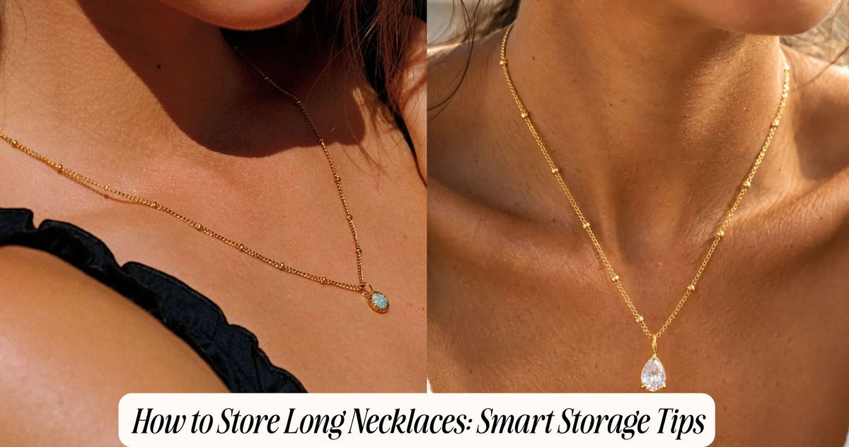 how to store long necklaces