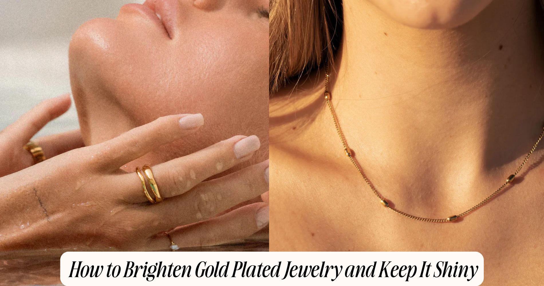 how to brighten gold plated jewelry