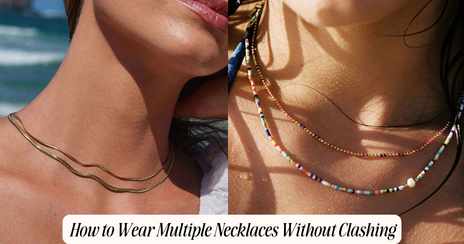 how to wear multiple necklaces