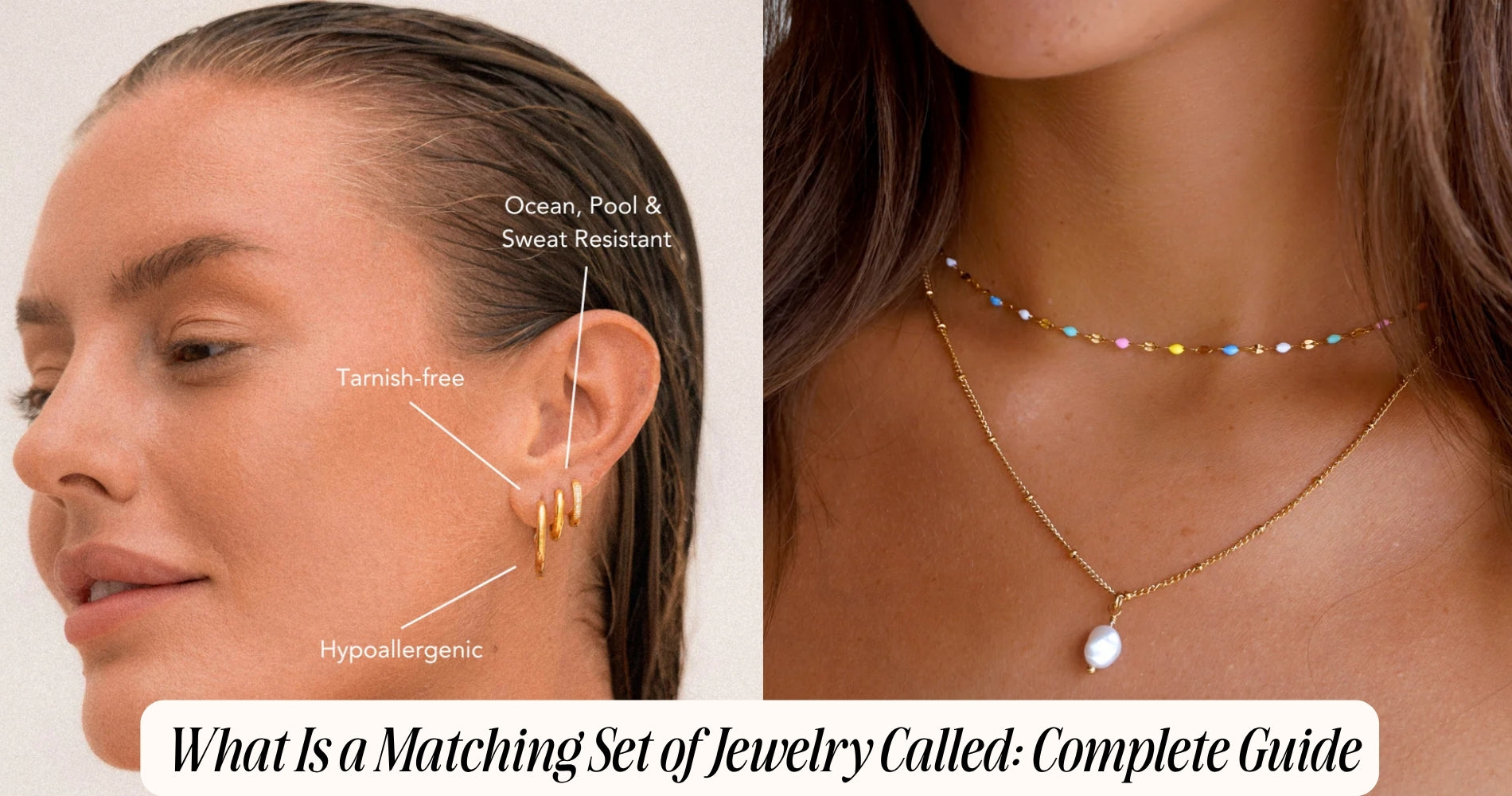 what is a matching set of jewelry called