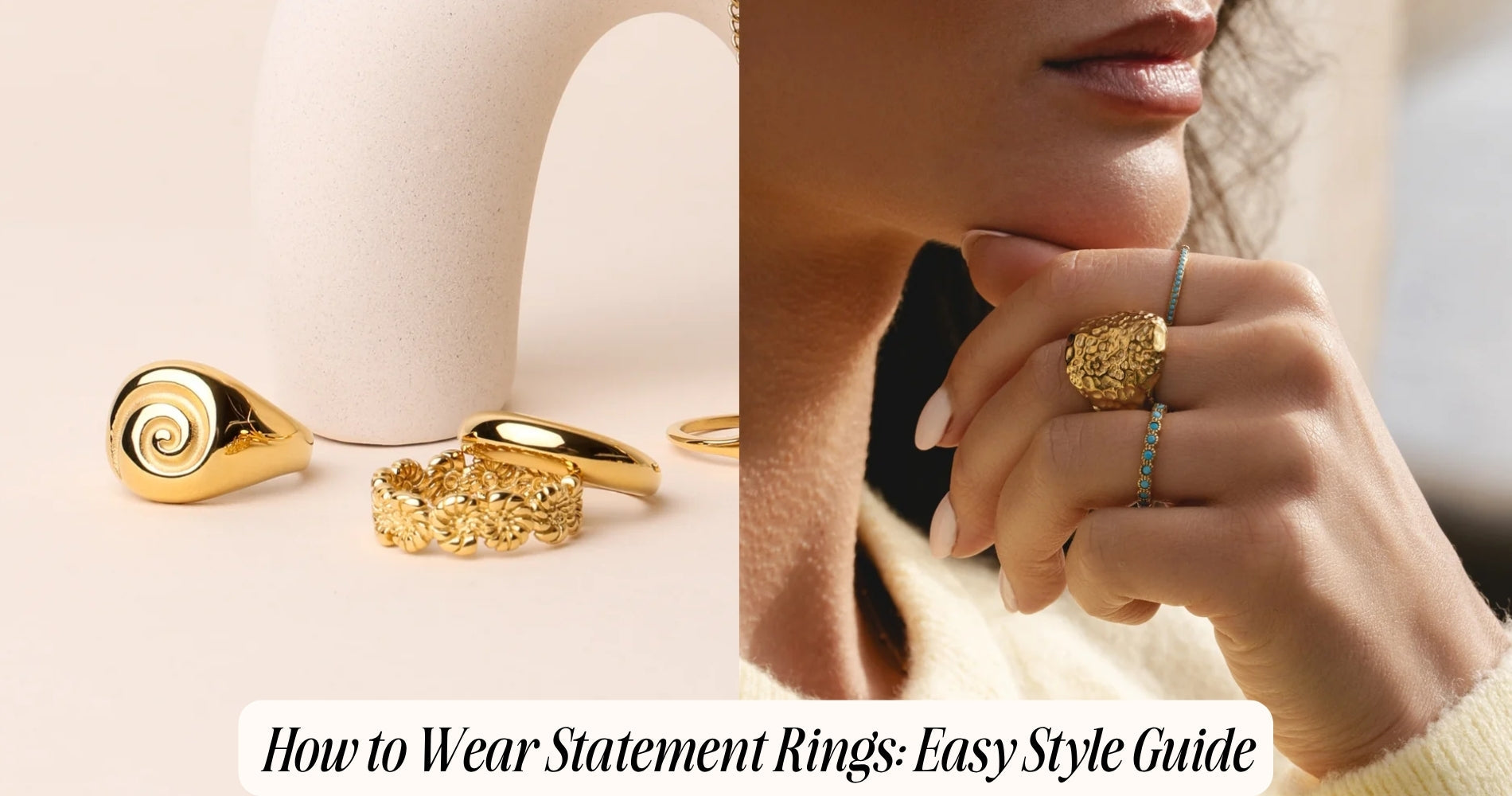how to wear statement rings