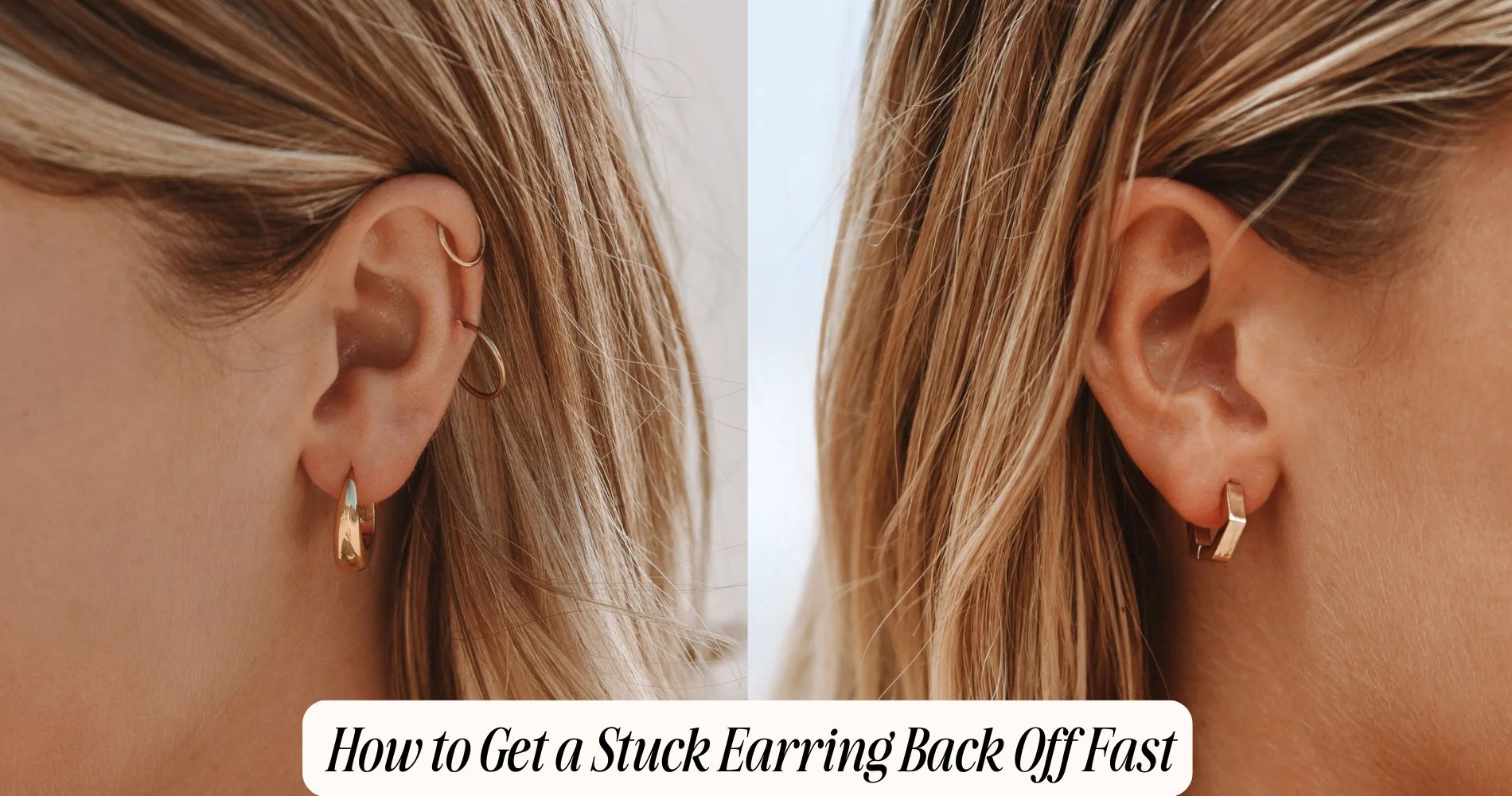 how to get a stuck earring back off