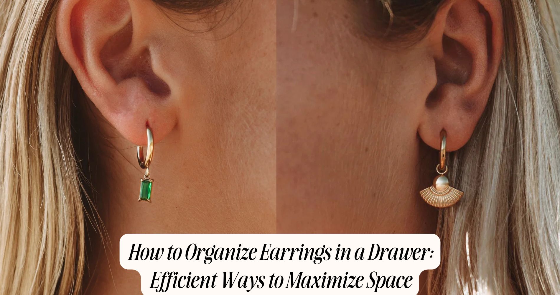 how to organize earrings in a drawer