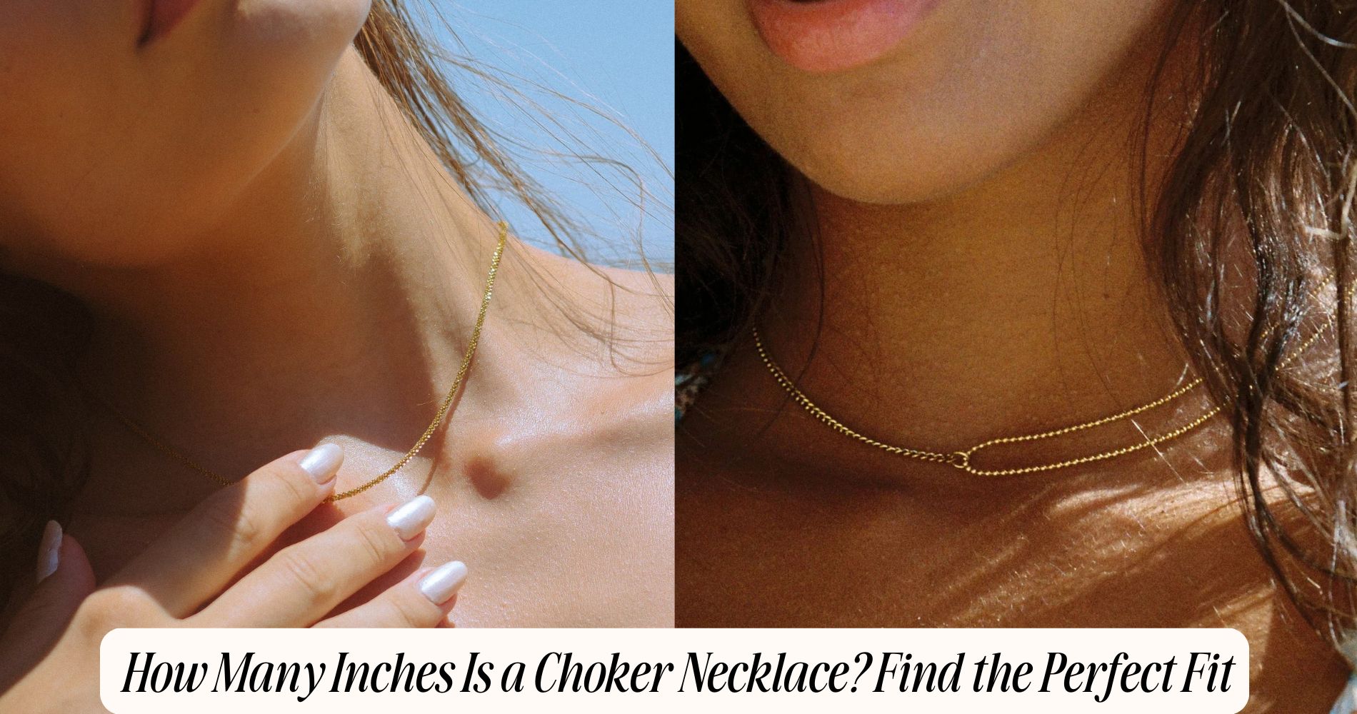how many inches is a choker necklace