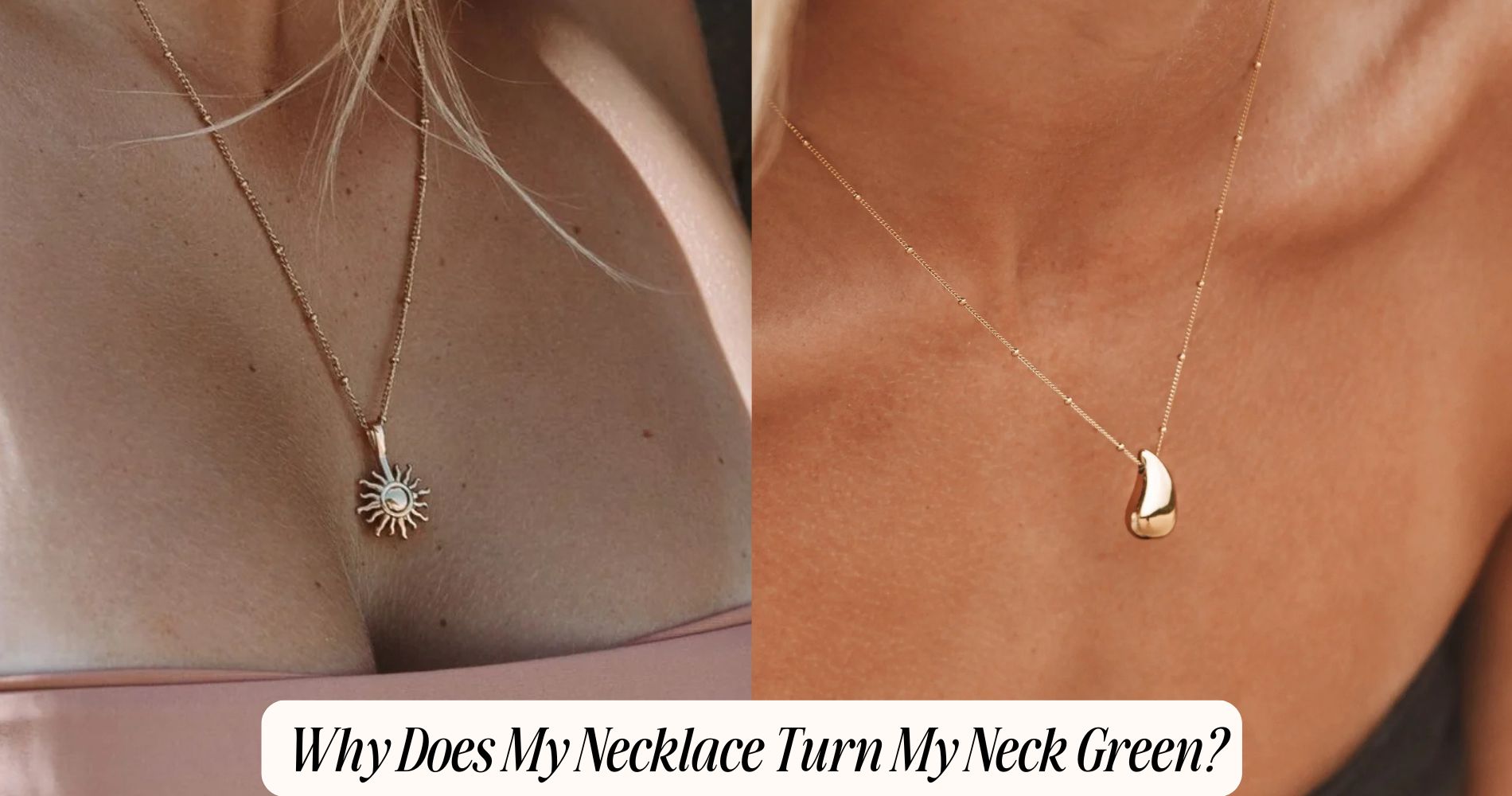 why does my necklace turn my neck green