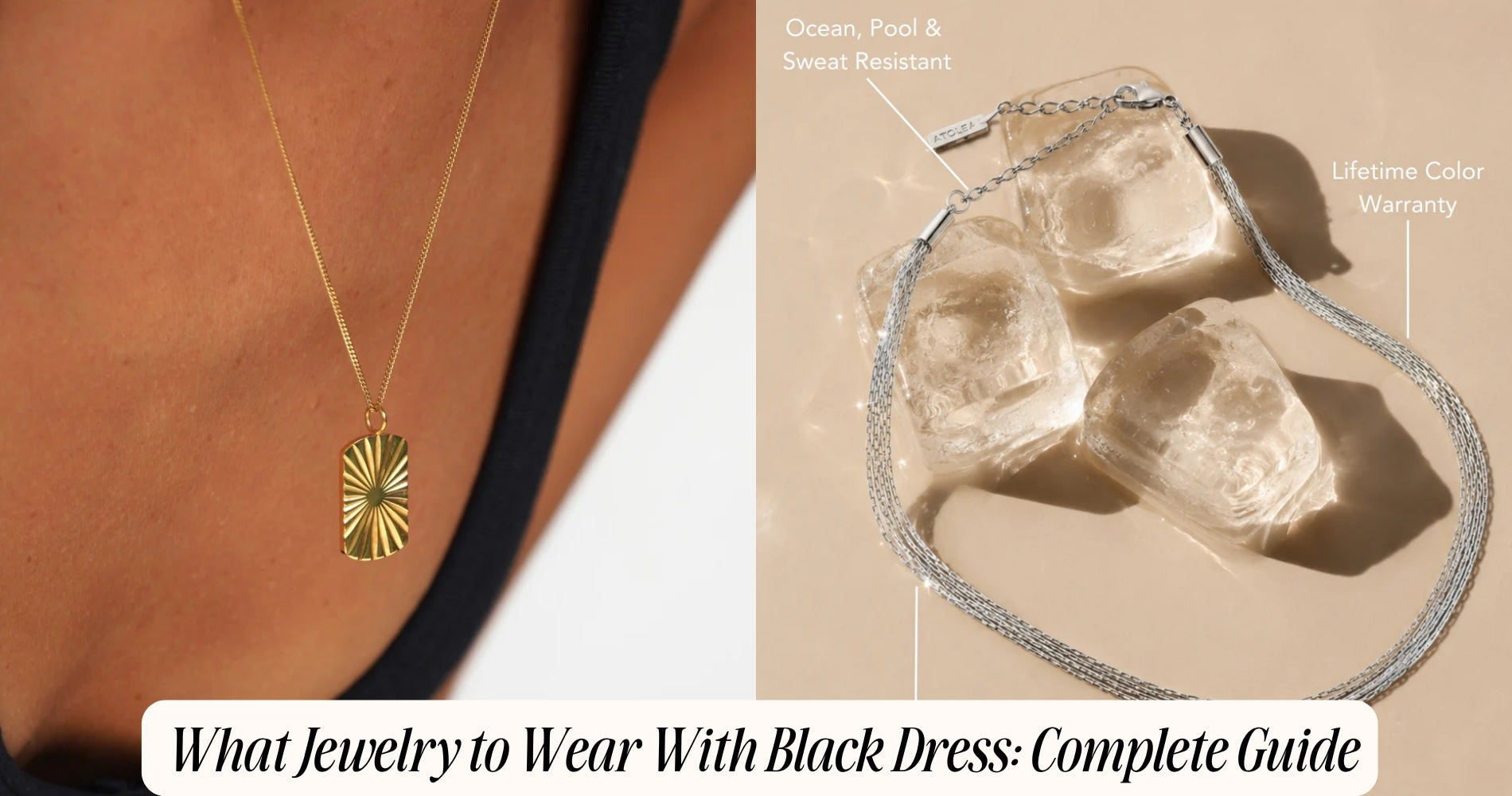 dainty necklace needs to match a black cocktail dress Four Ways to Style Jewelry with a Little Black Dress