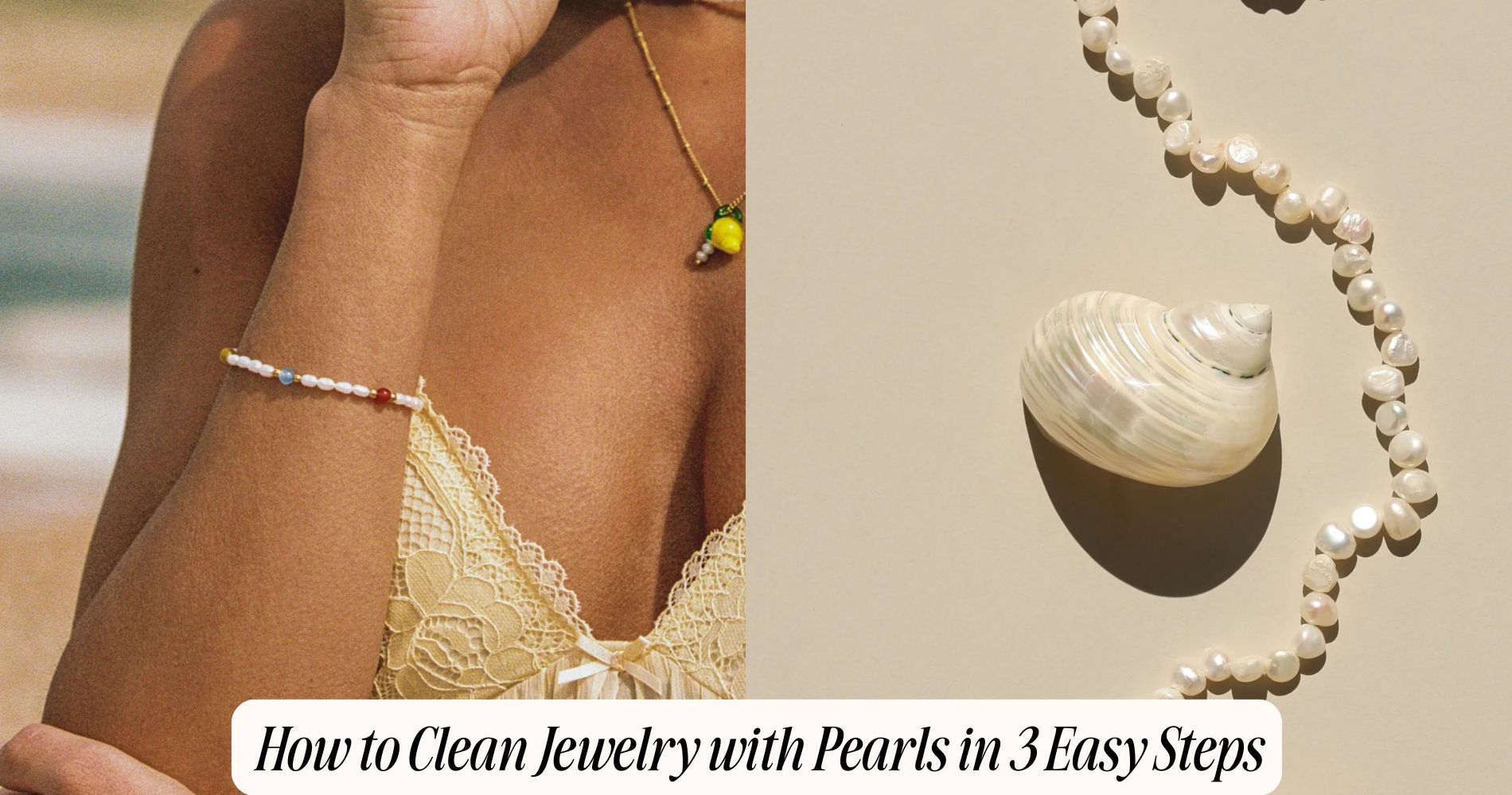 how to clean jewelry with pearls