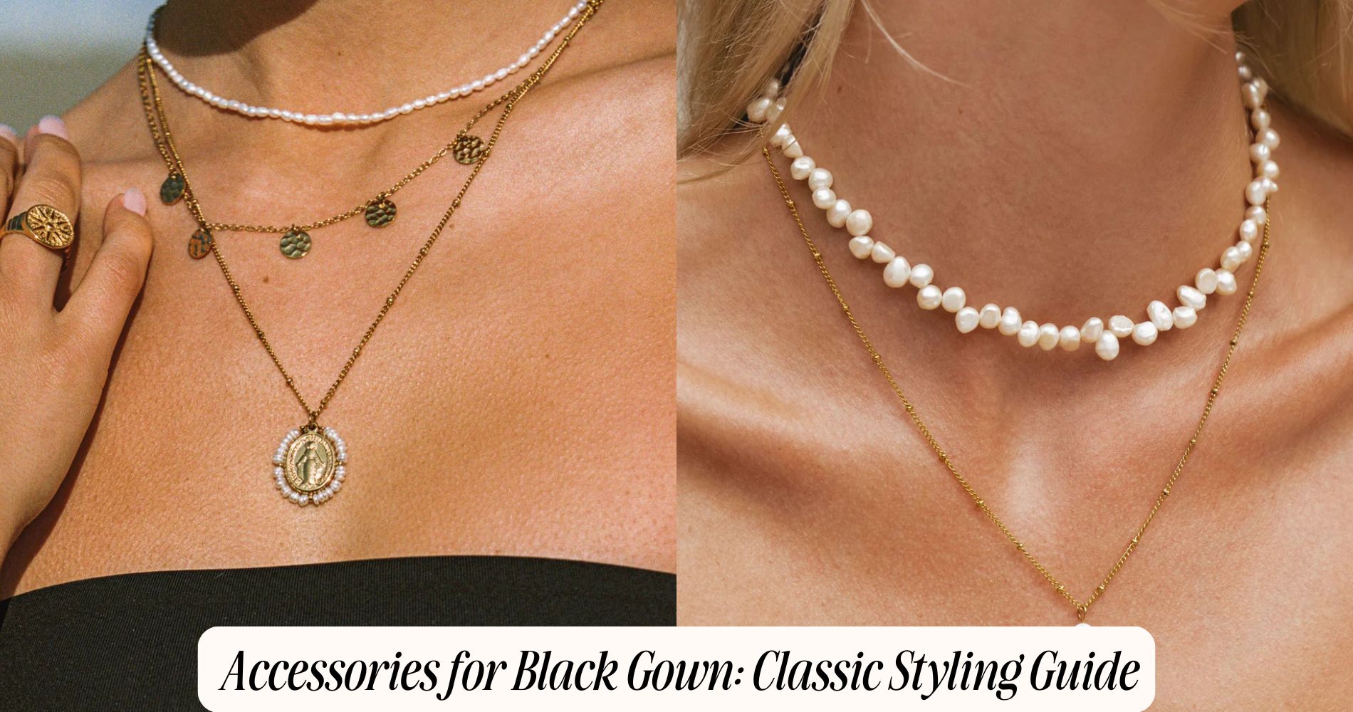 accessories for black gown