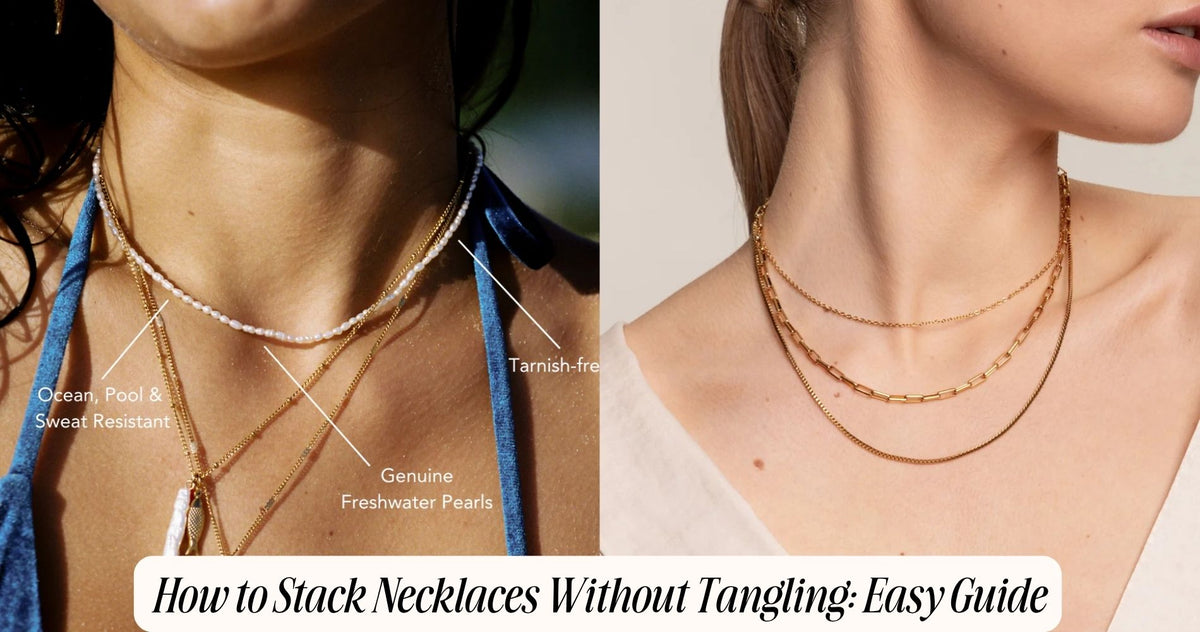 how to stack necklaces without tangling