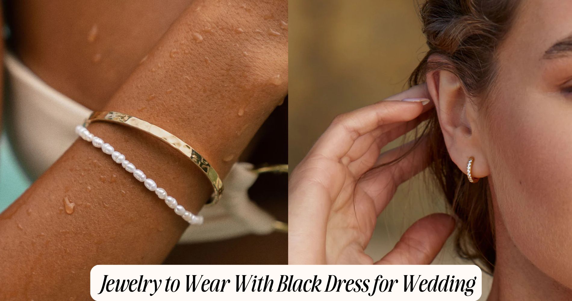 jewelry to wear with black dress for wedding