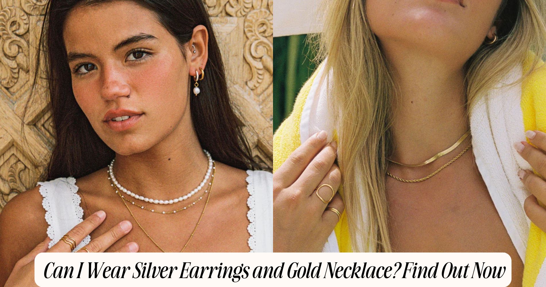 can i wear gold jewelry with a silver dress Gold vs Silver Jewelry For Your Wedding Day