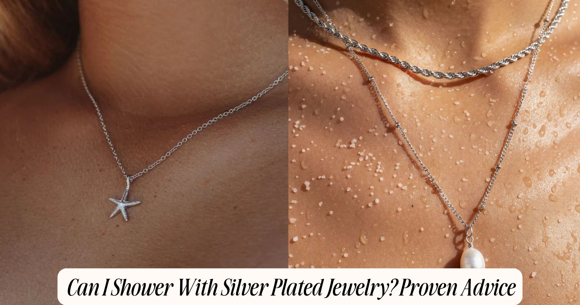 can i shower with silver plated jewelry