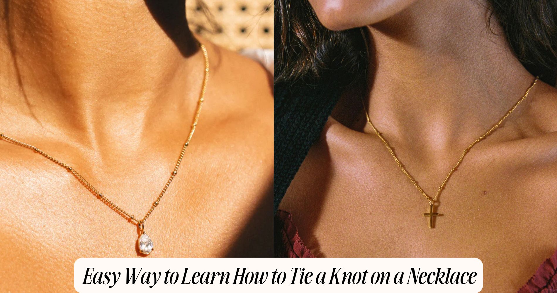 how to tie a knot on a necklace