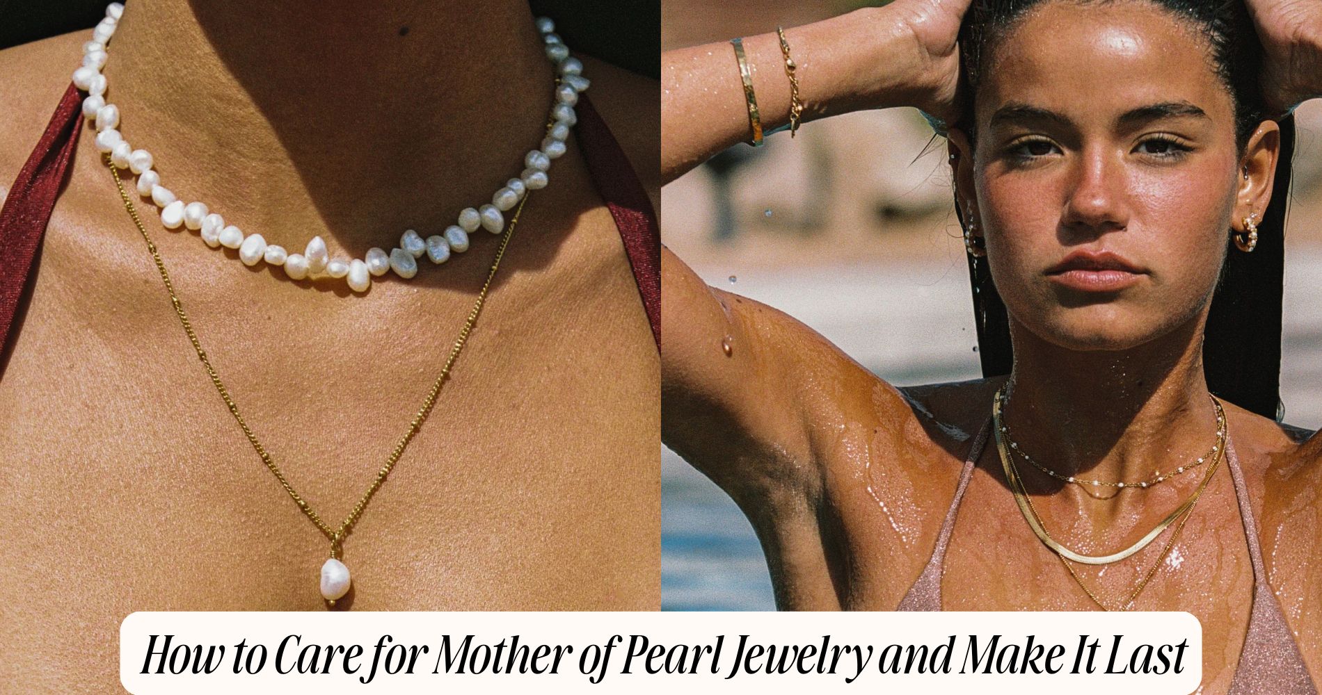 how to care for mother of pearl jewelry