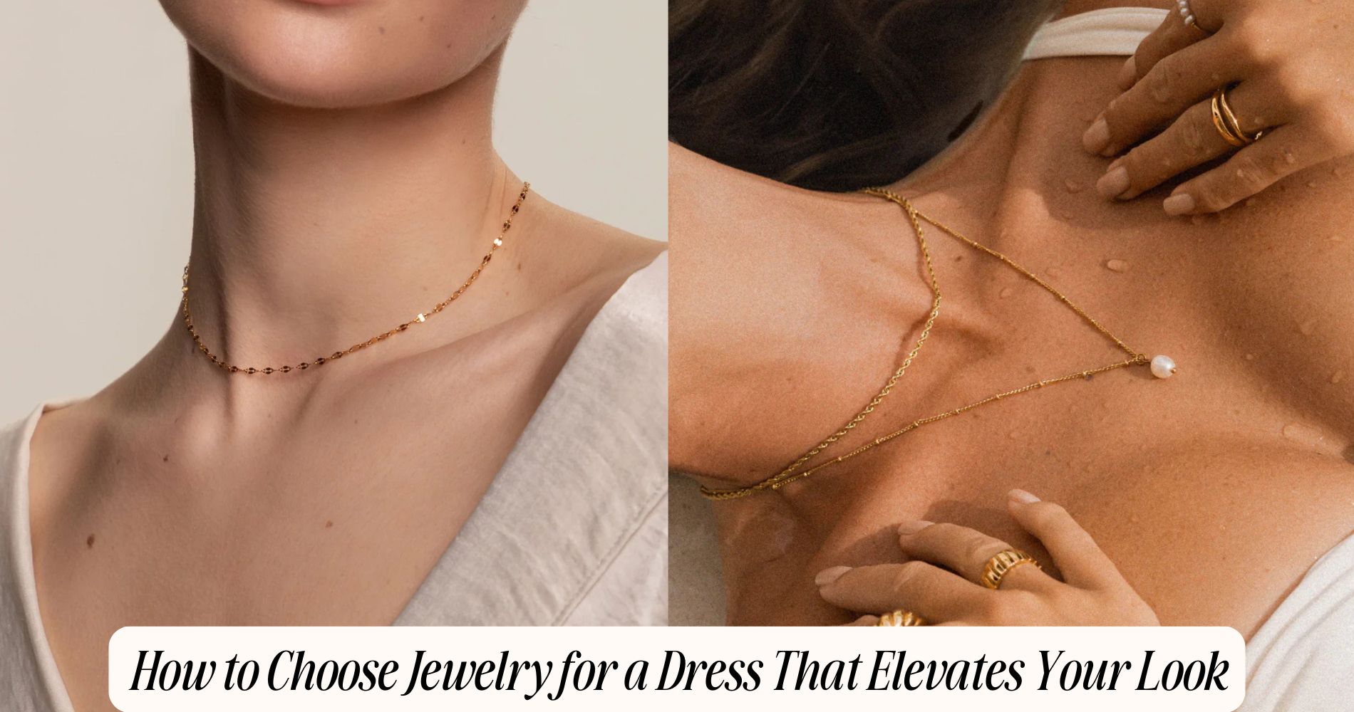 how to choose jewelry for a dress