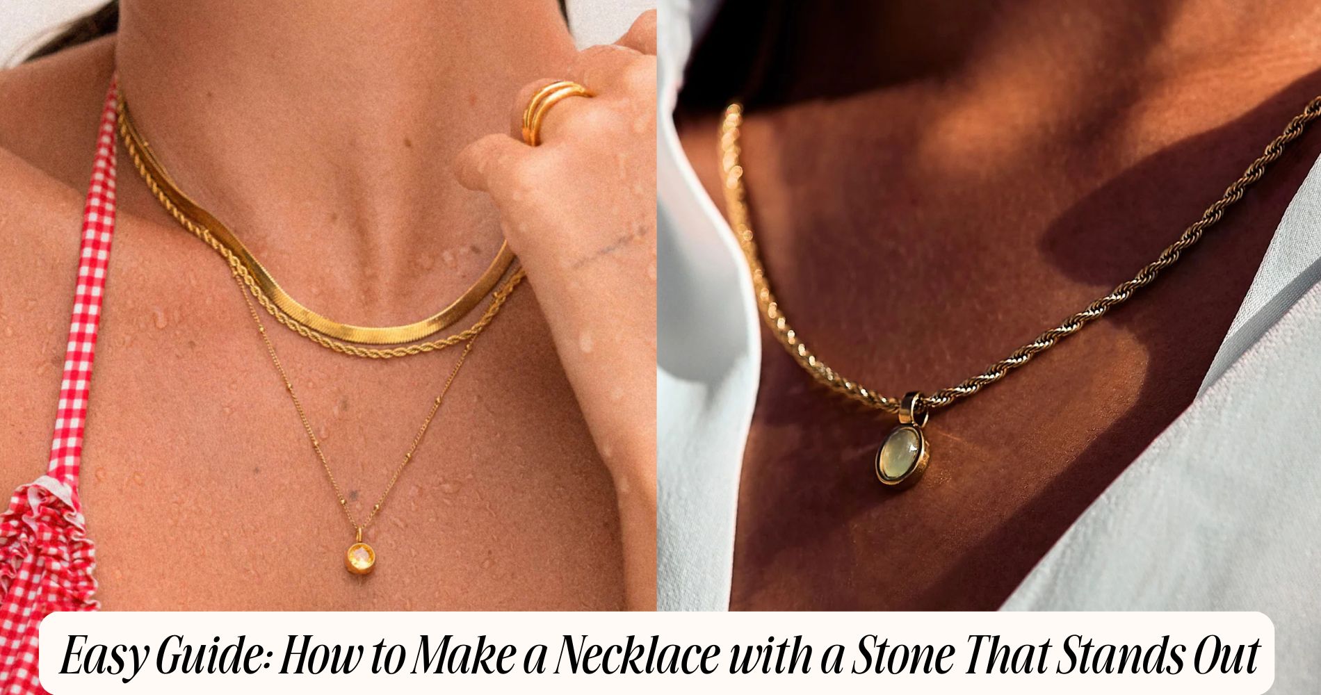 how to make a necklace with a stone