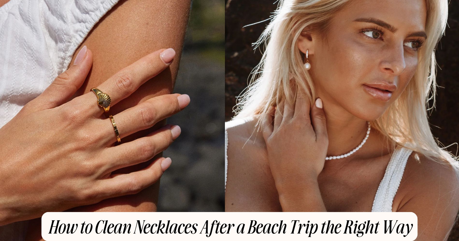 how to clean necklaces after a beach trip