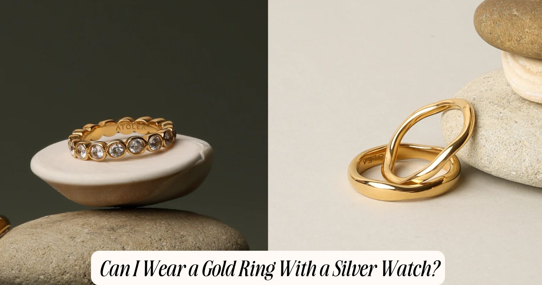 can i wear a gold ring with a silver watch