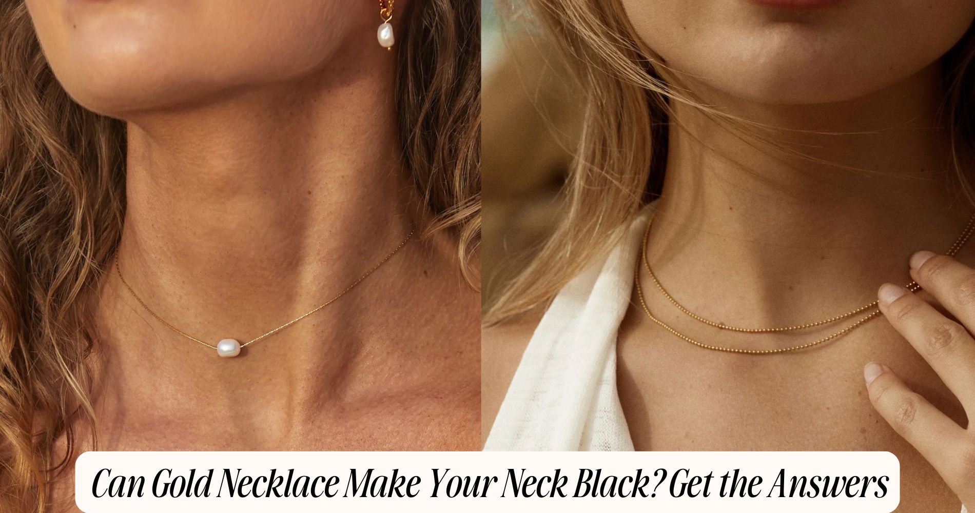 can gold necklace make your neck black