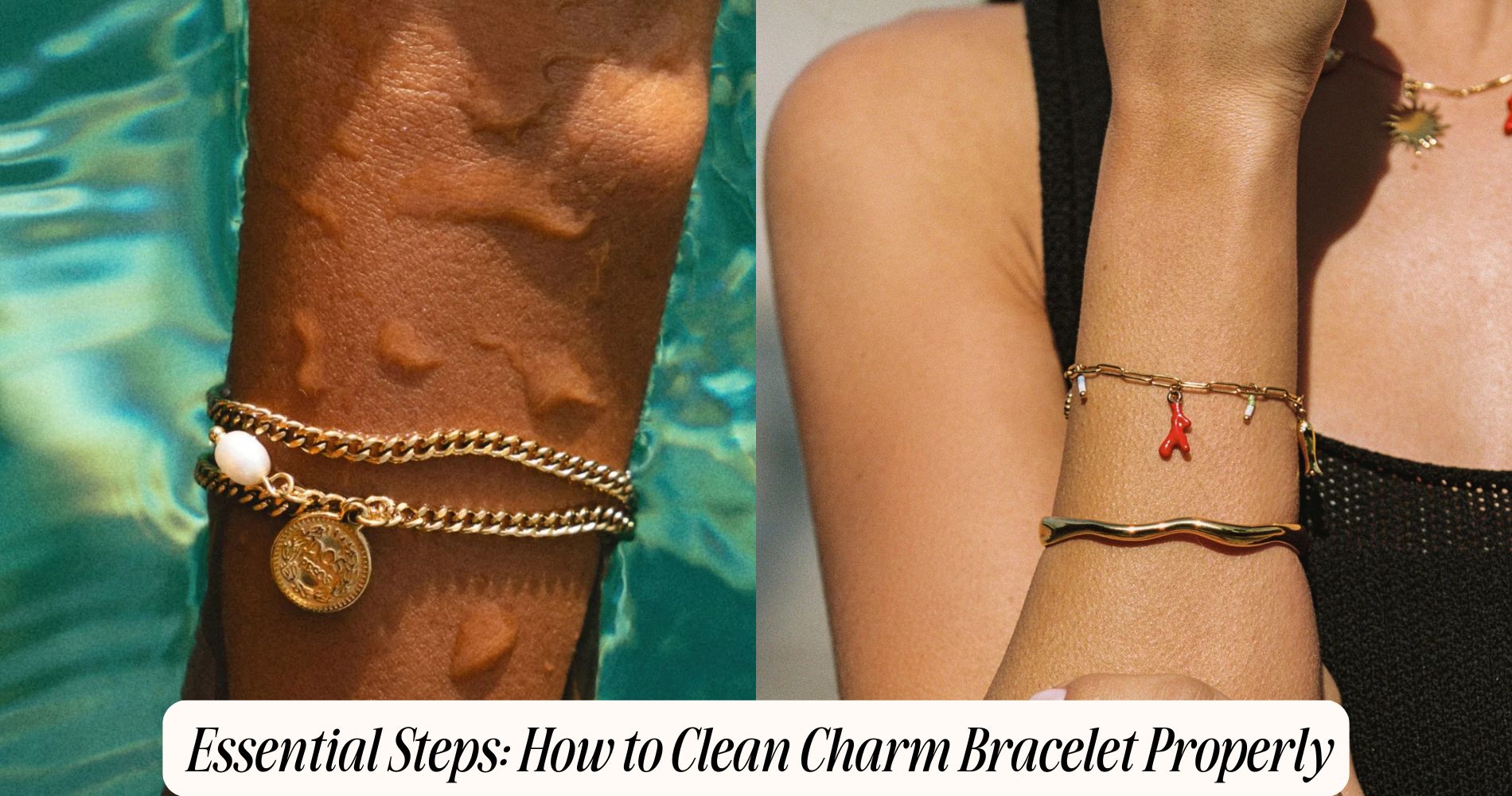 how to clean charm bracelet