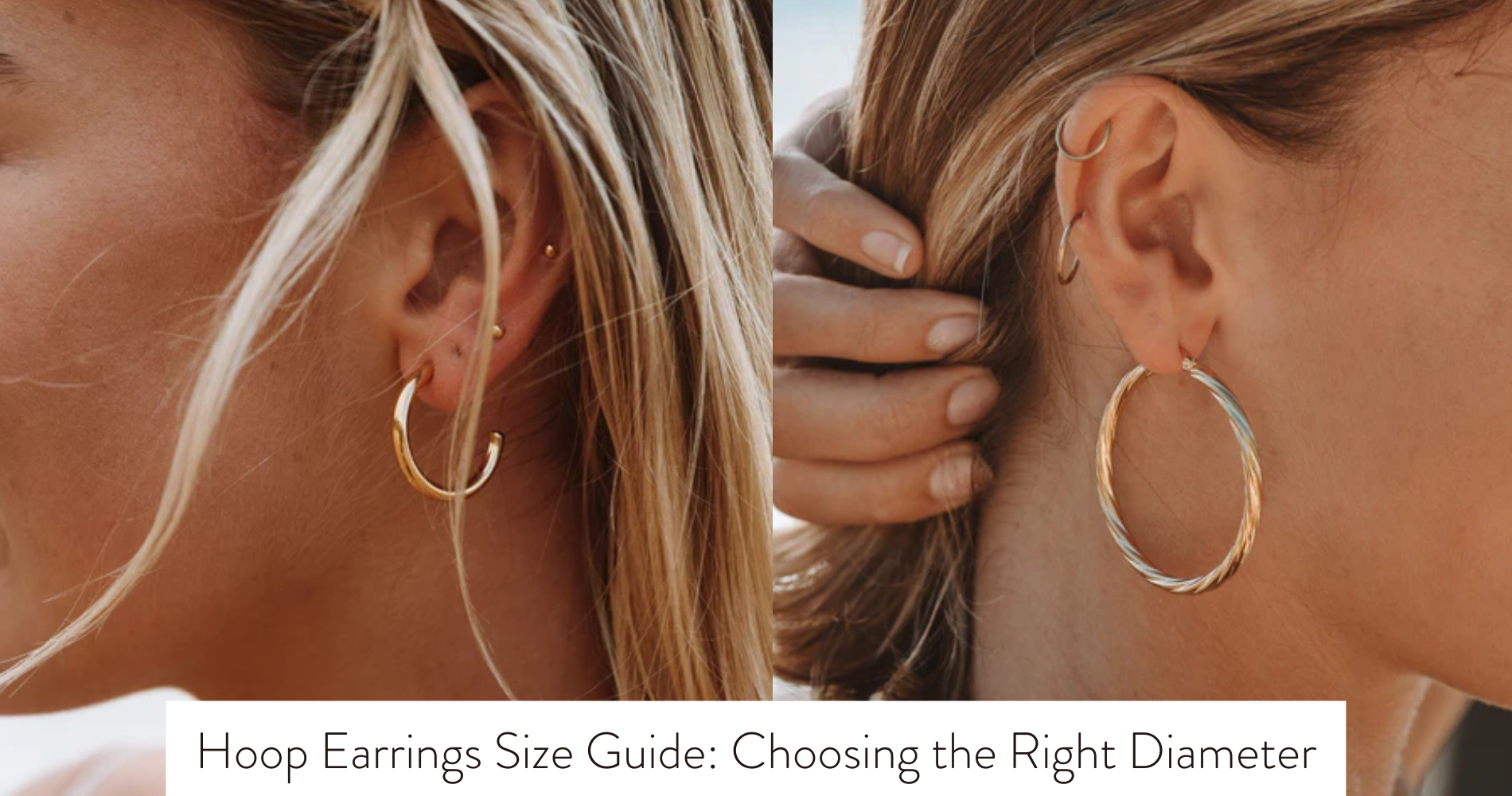 different size hoop earrings