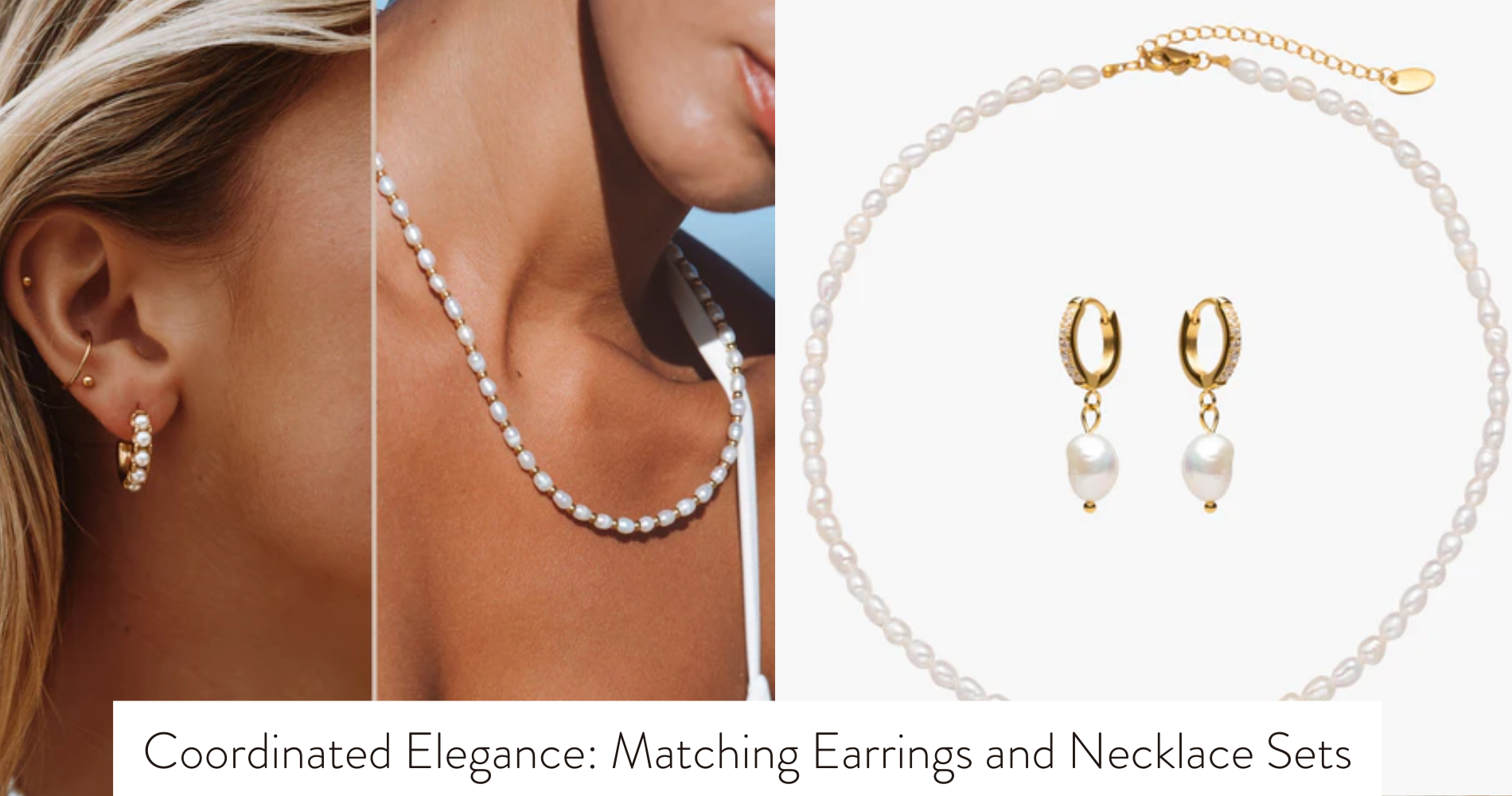 matching earrings and necklace