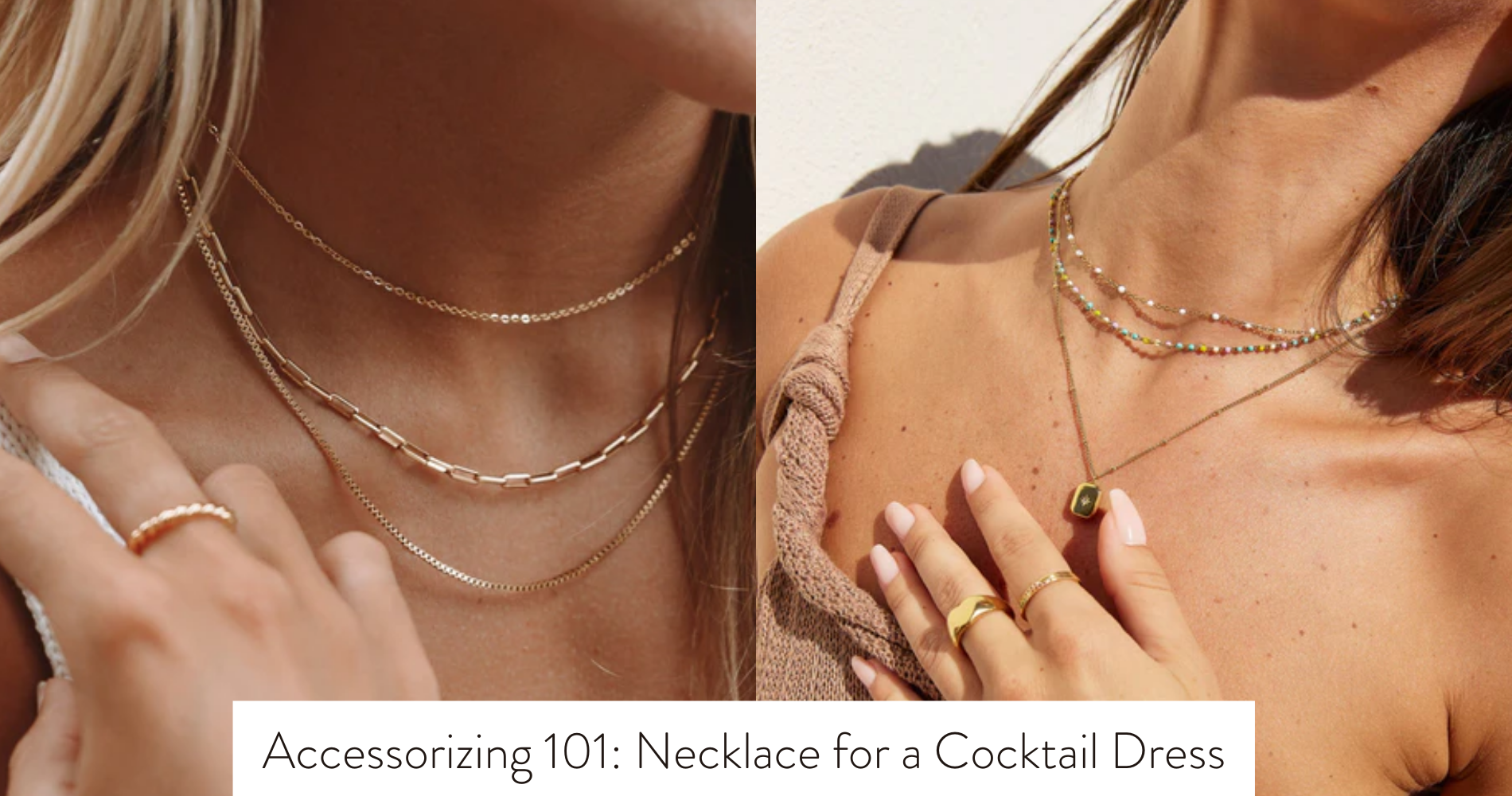 necklace for cocktail dress