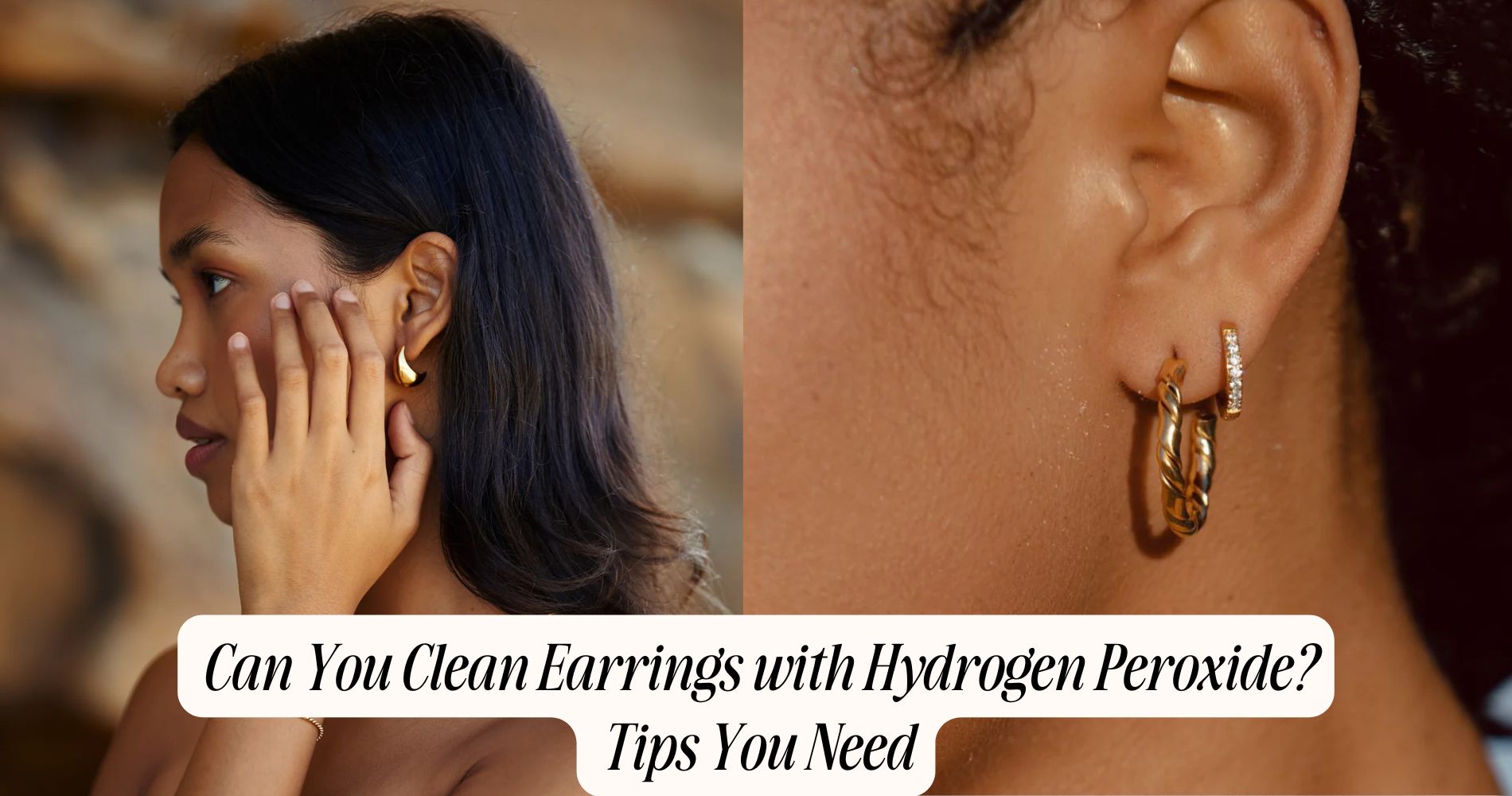 can you clean earrings with hydrogen peroxide