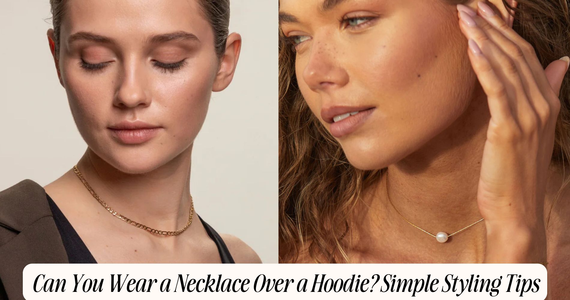 can you wear a necklace over a hoodie