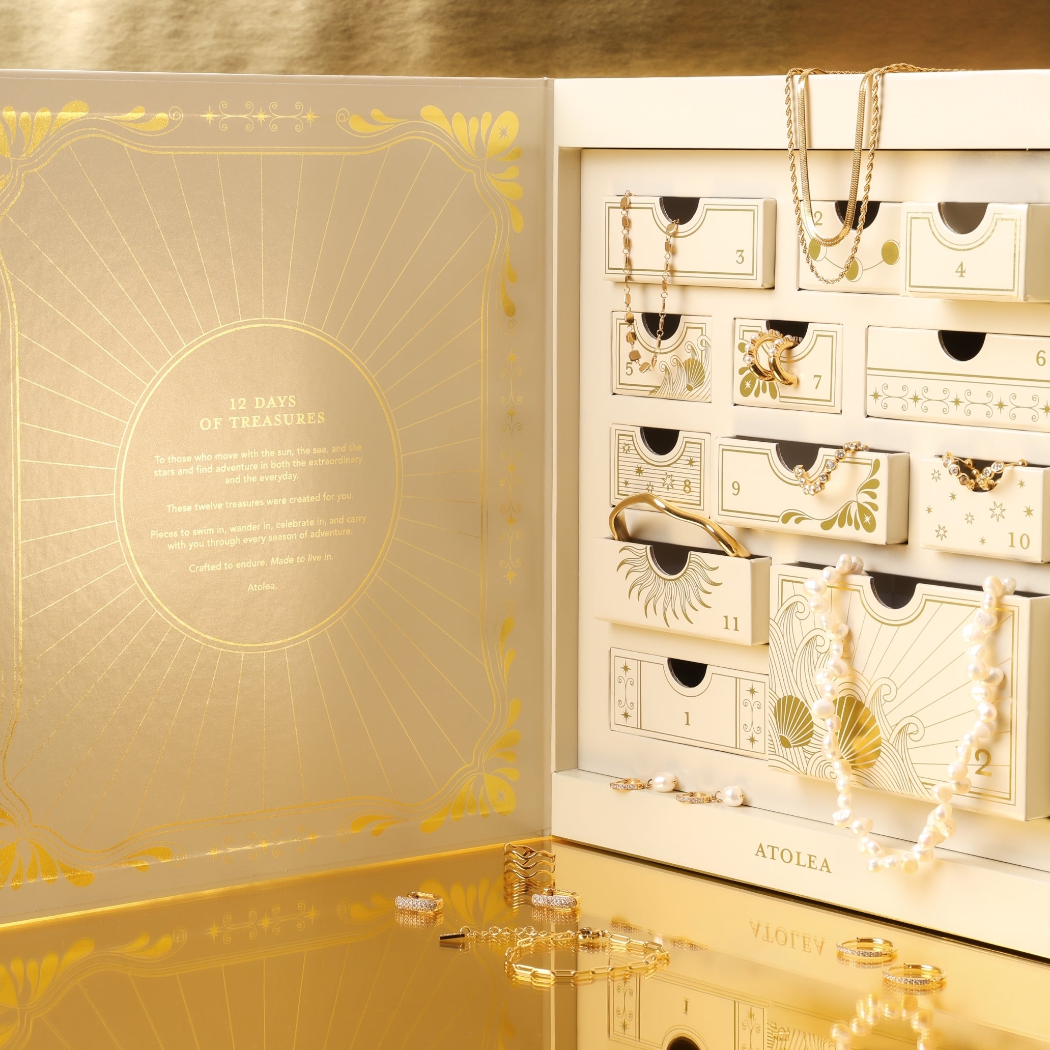 12 Piece Calendar Open Box