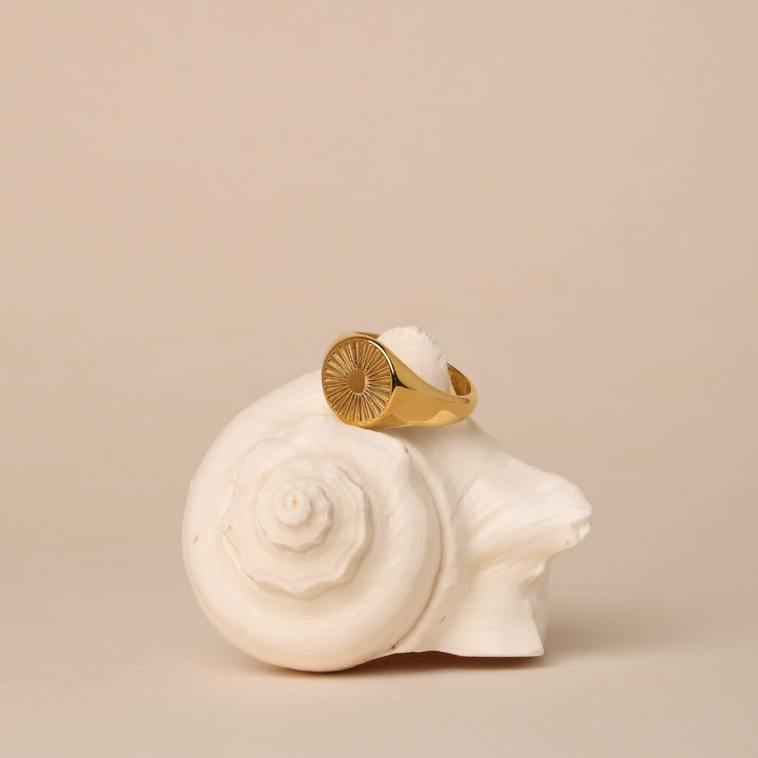 Classic Gold Sun Ring