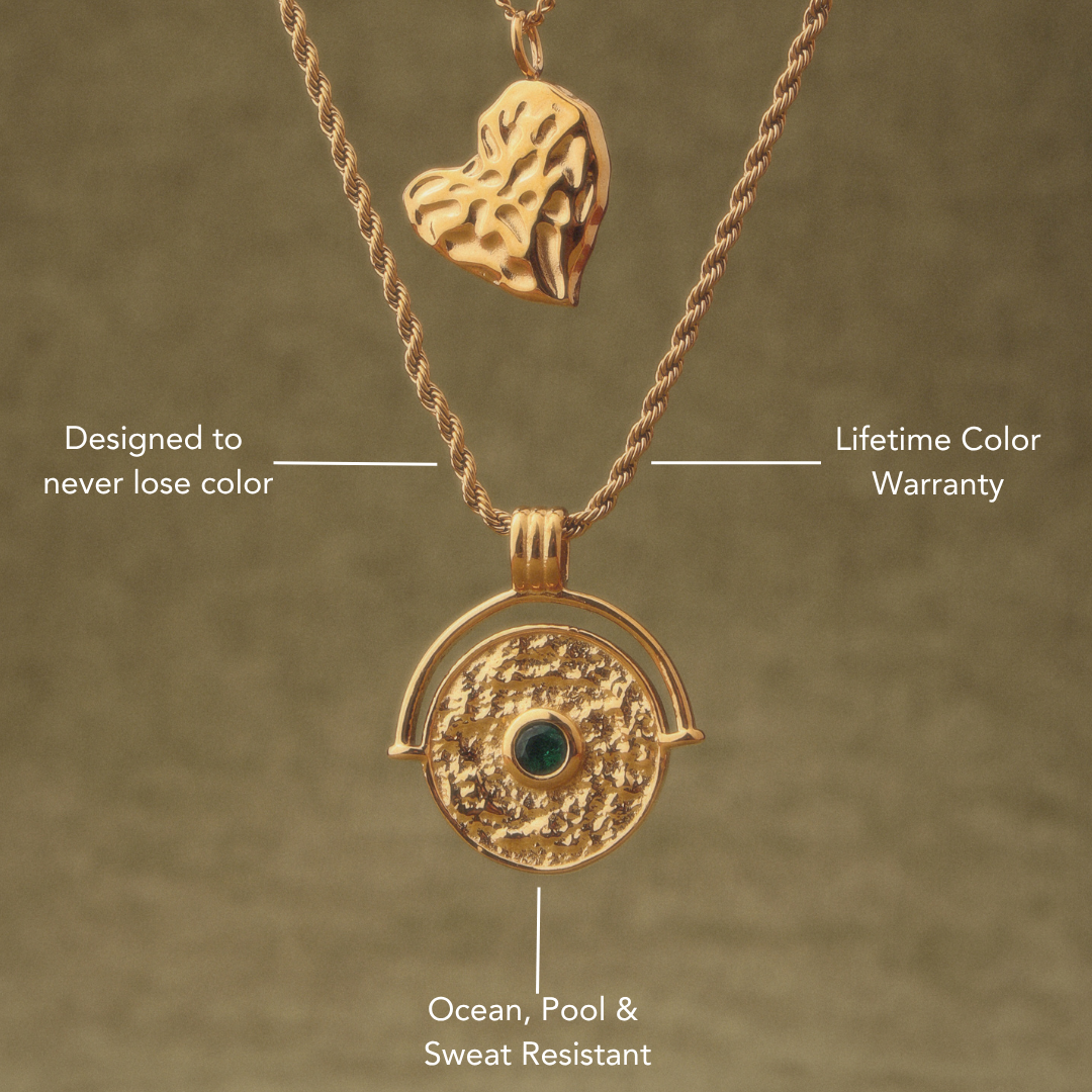 Gold Rope Chain Pendant