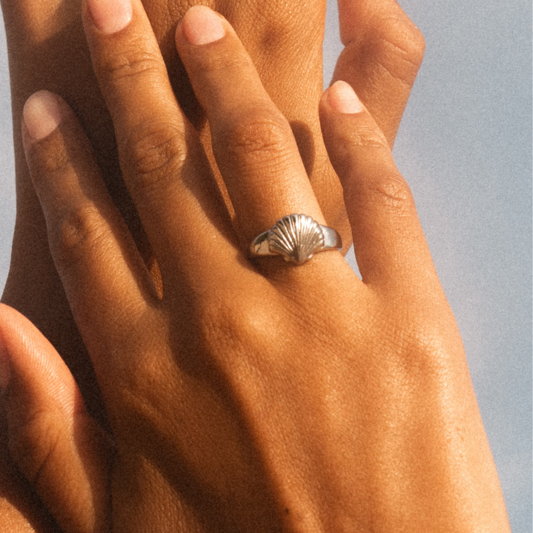 Silver Shell Ring
