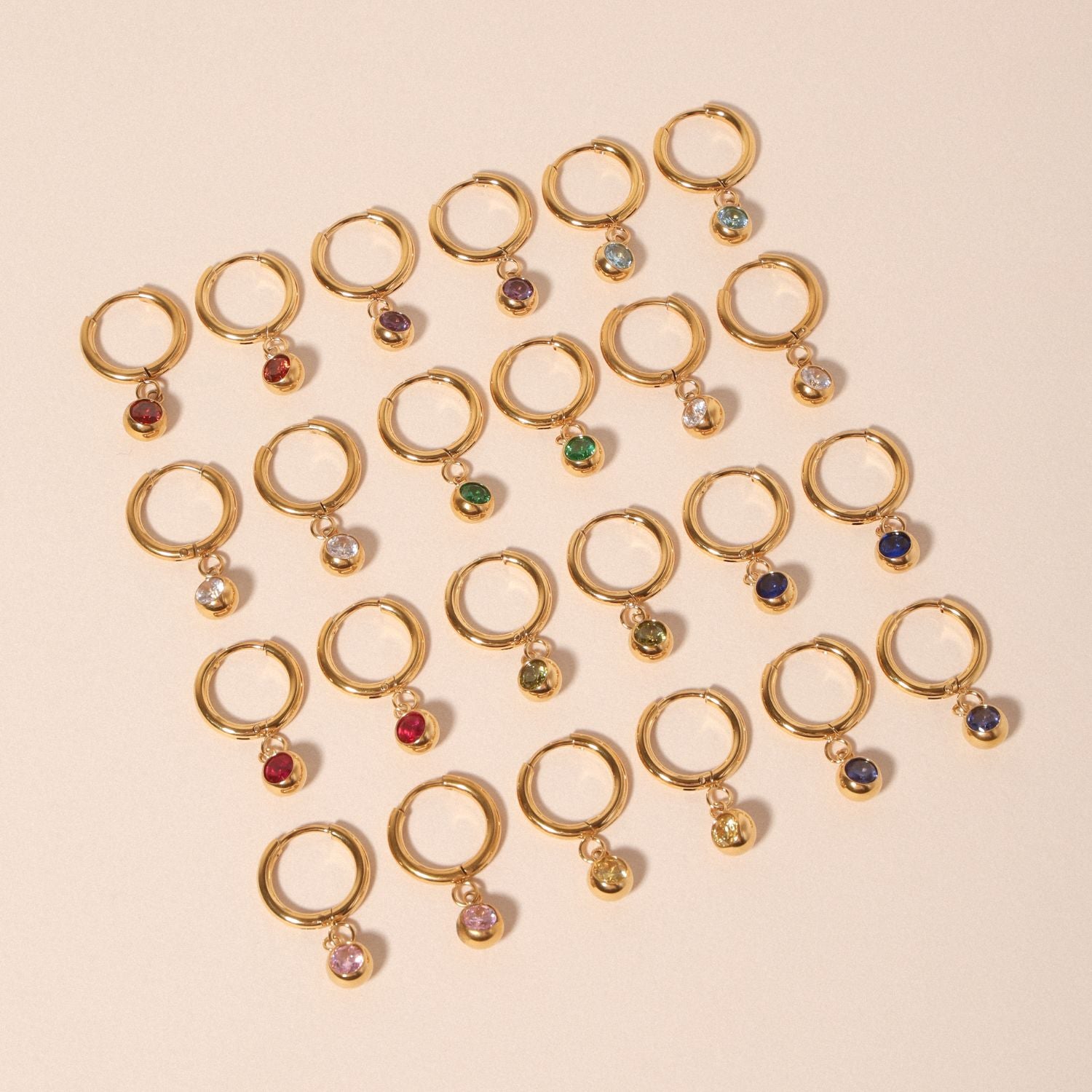 Birthstone Hoop