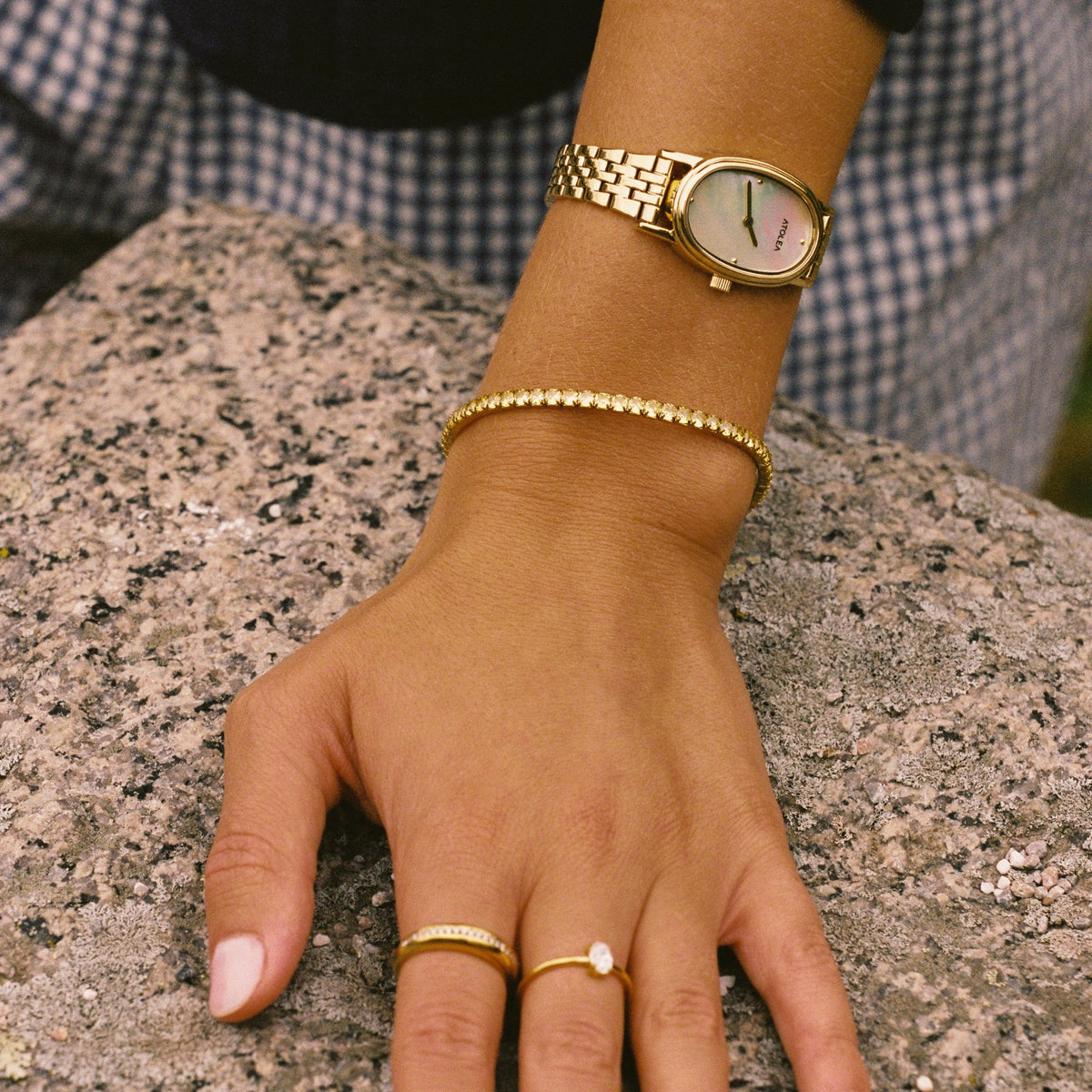 Champagne Tennis Bangle