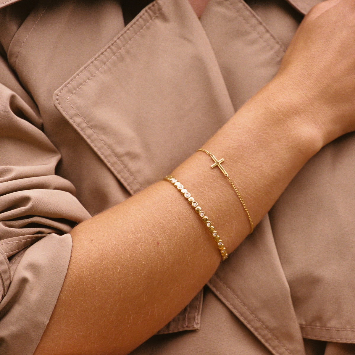 Cross Charm Bracelet