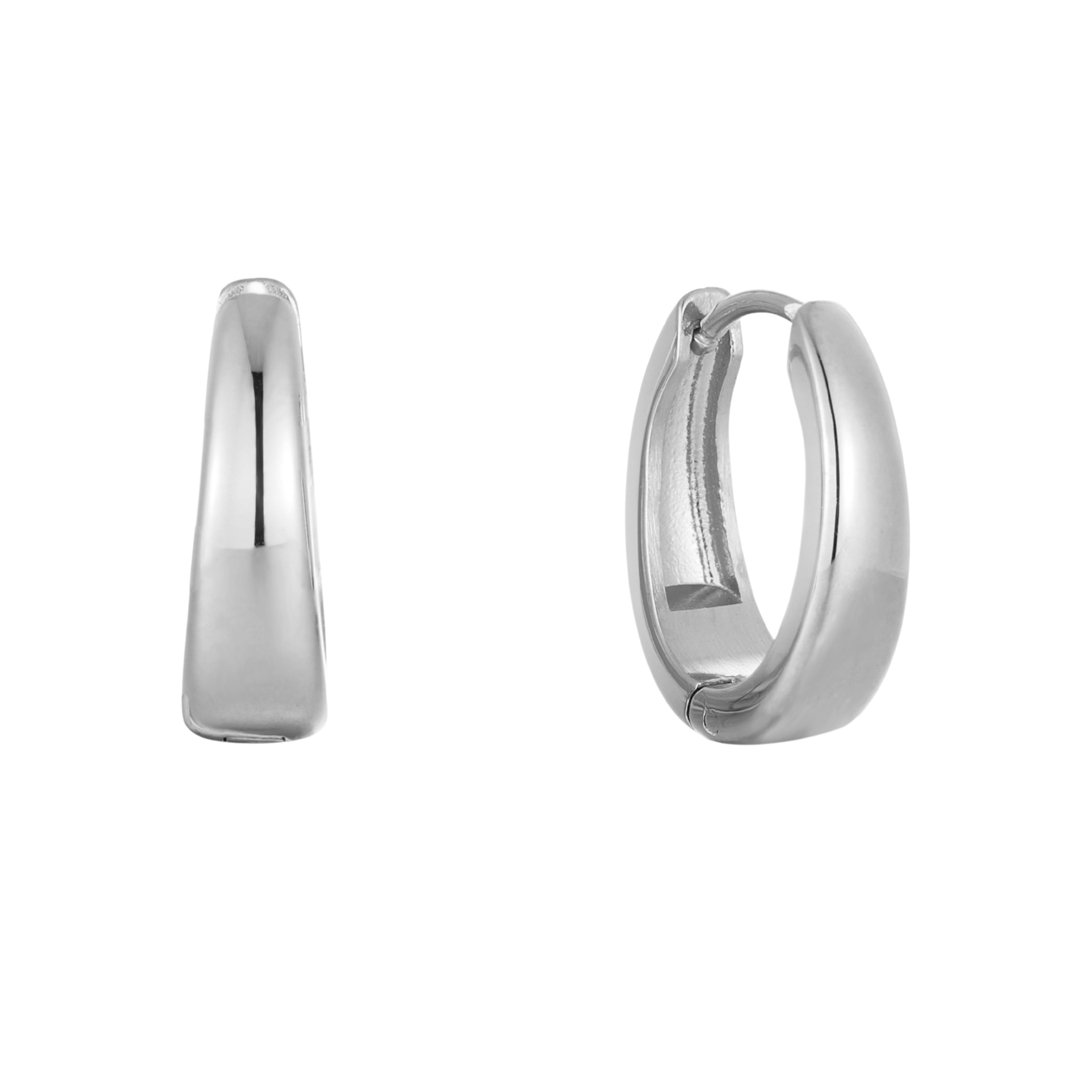 Drop Hoops Silver