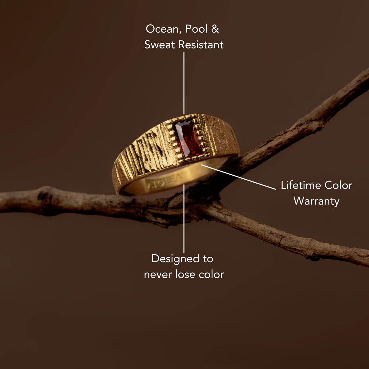 Ember Crystal Ring