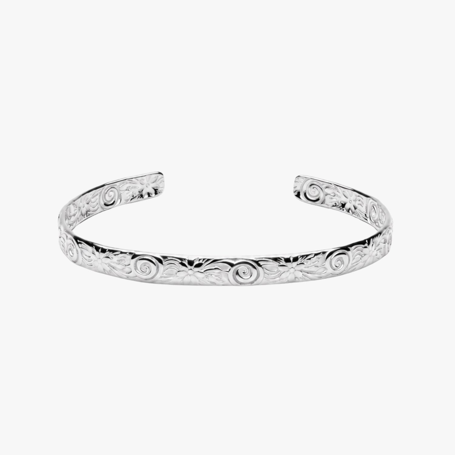 Floral Engraved Cuff