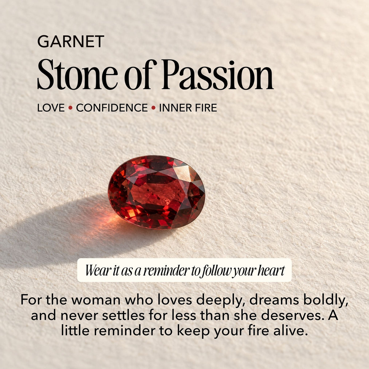 Garnet Benefit Stone