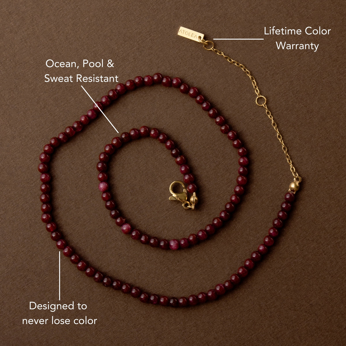 Garnet Choker Details