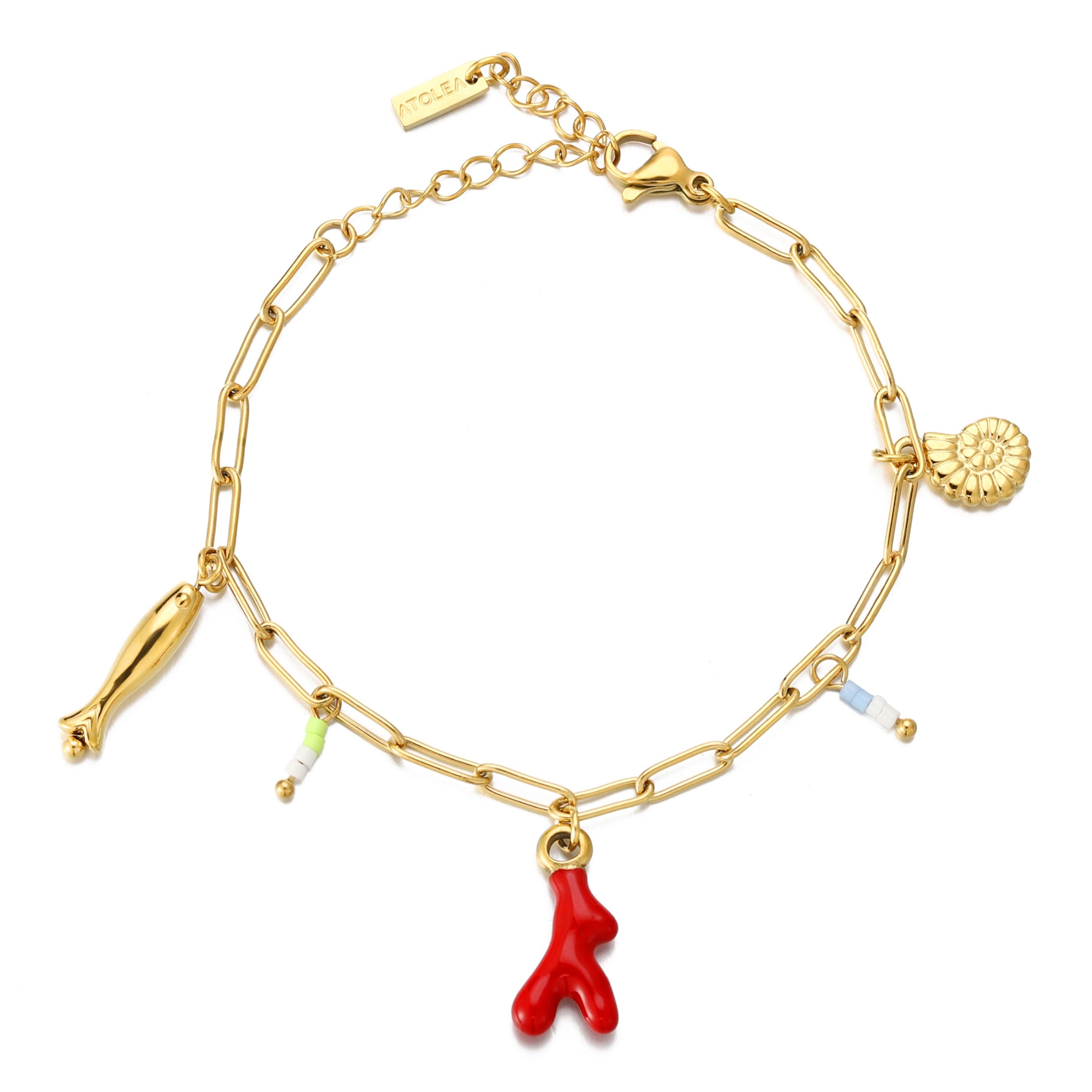 Gold Charms Bracelet