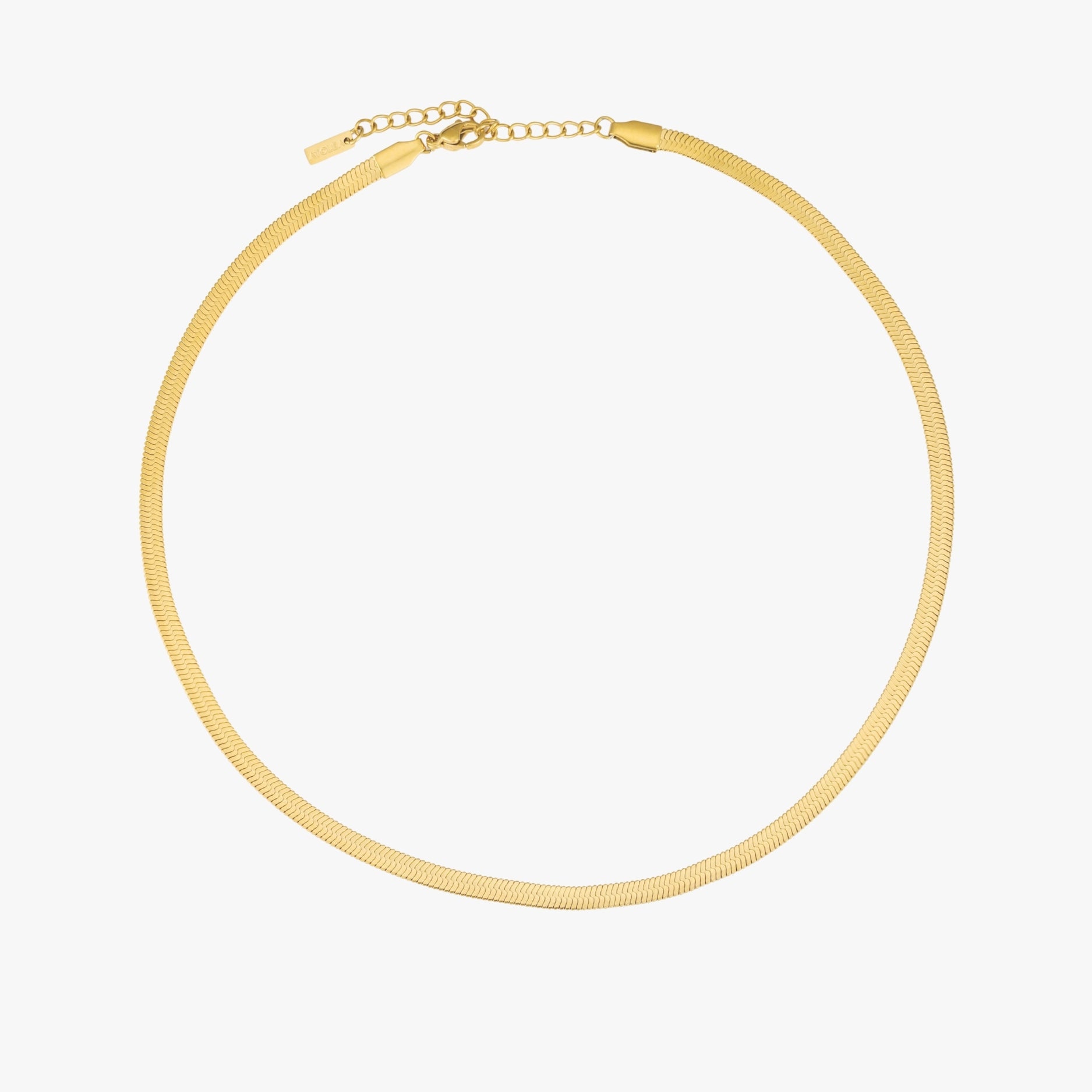 Gold Herringbone Choker