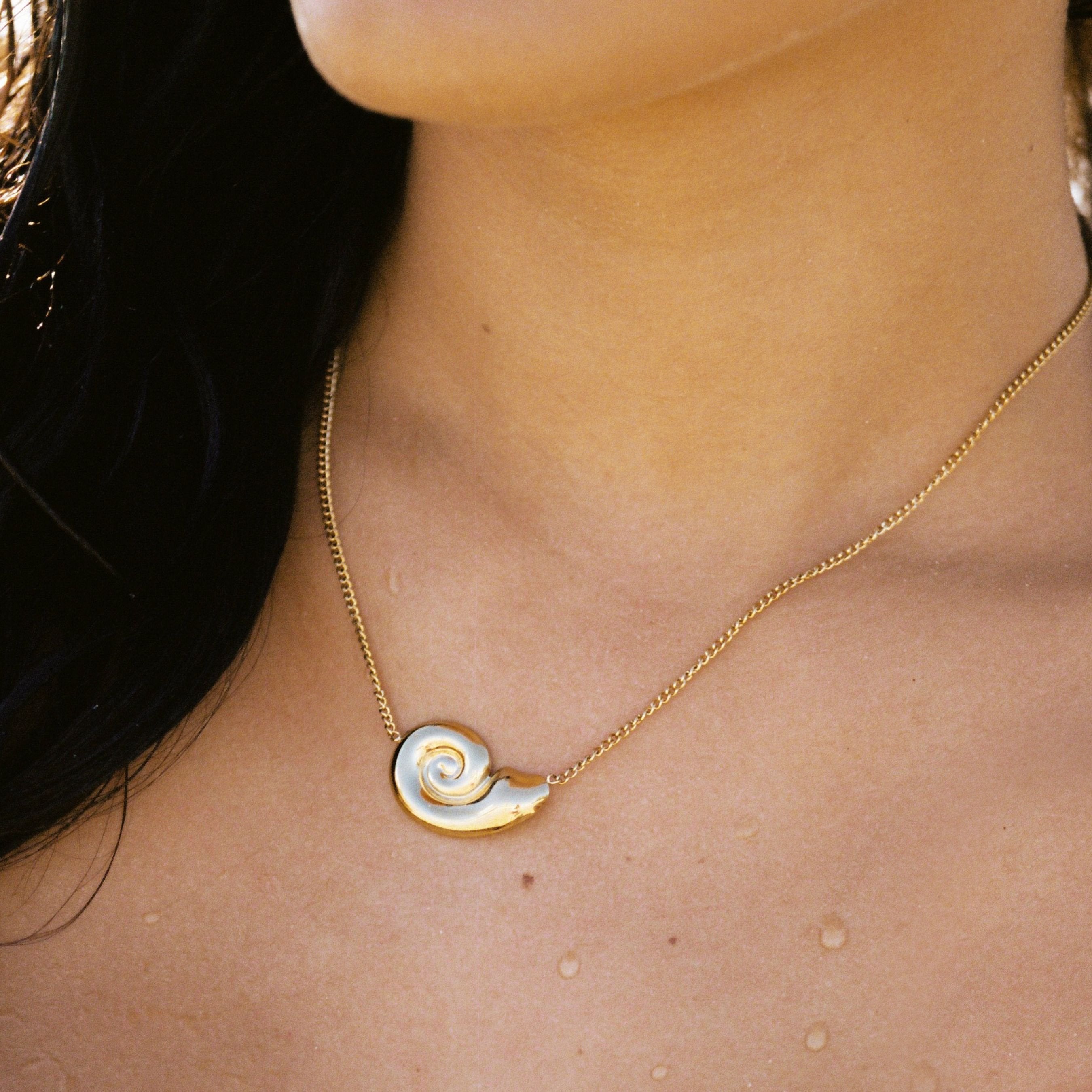 Gold Nautilus Choker