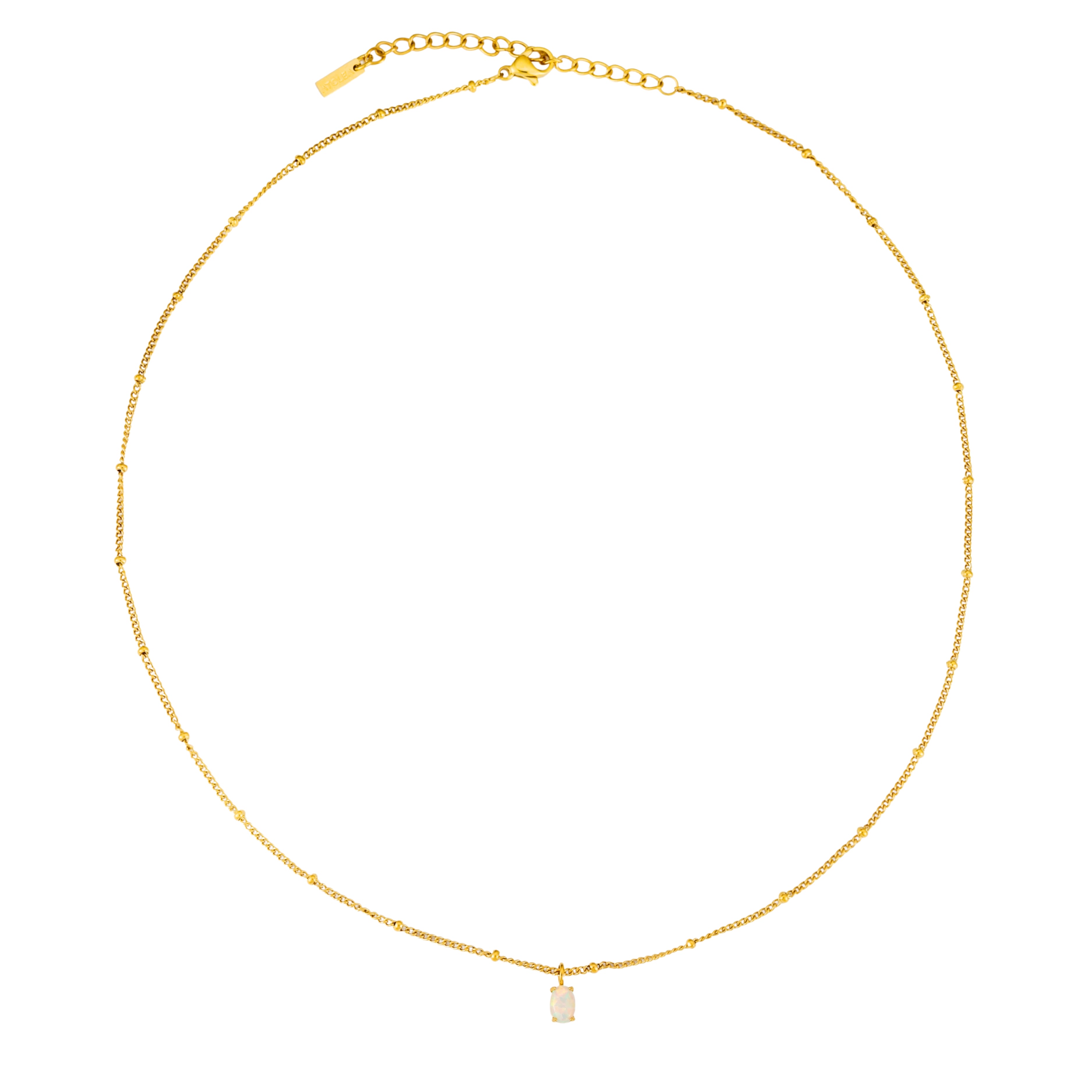 Gold Opal Necklace