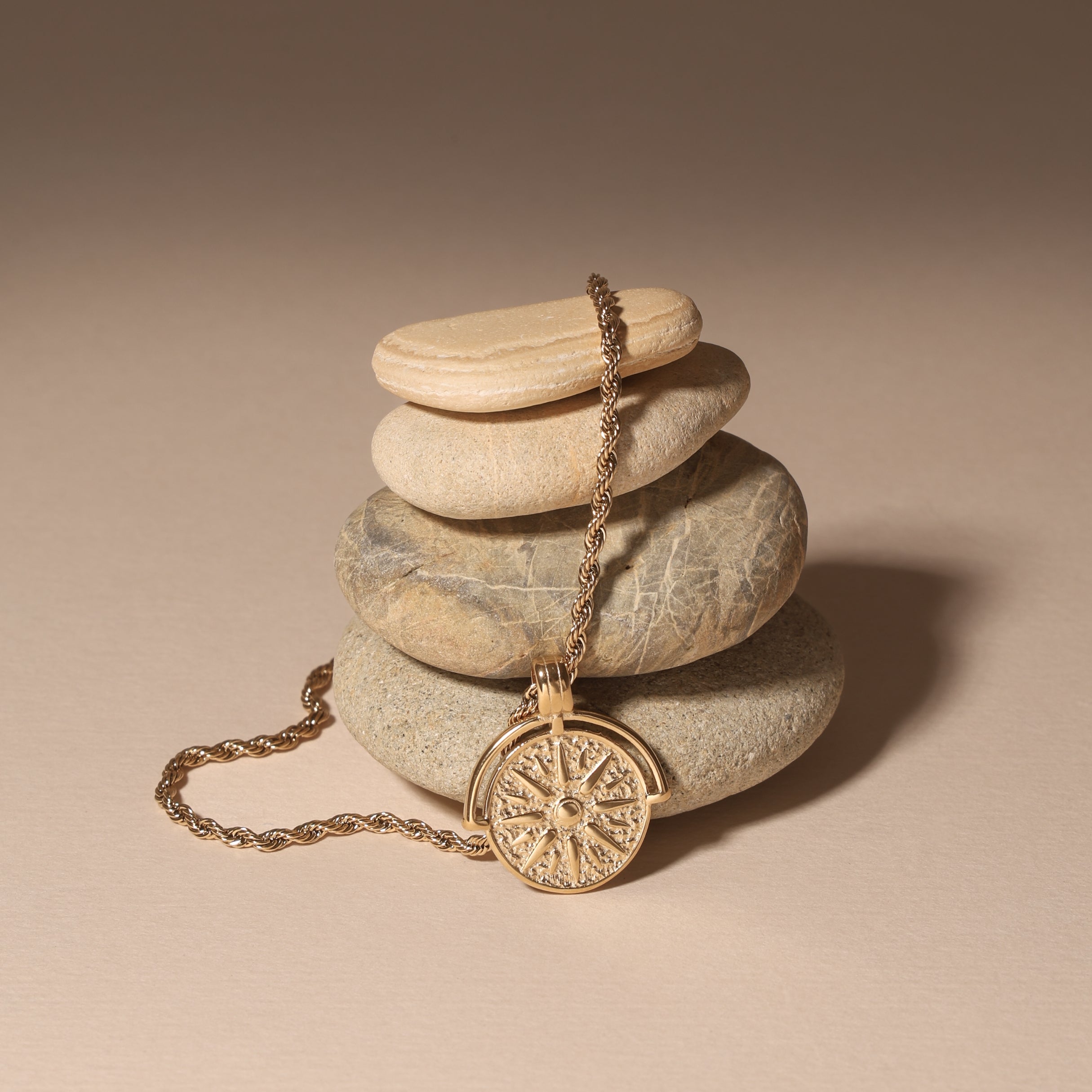 Golden Sun Necklace 14k Gold