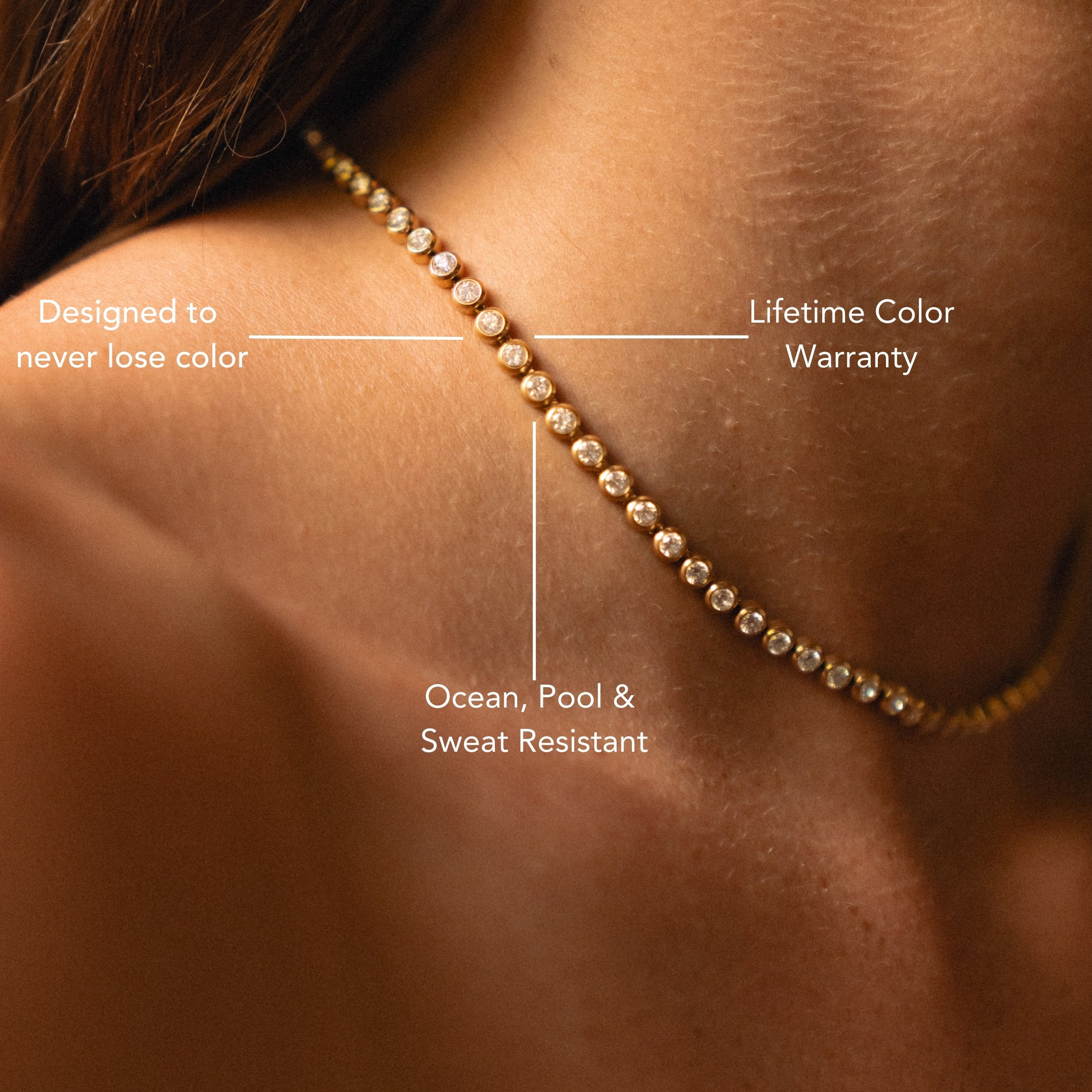 Golden Tennis Choker